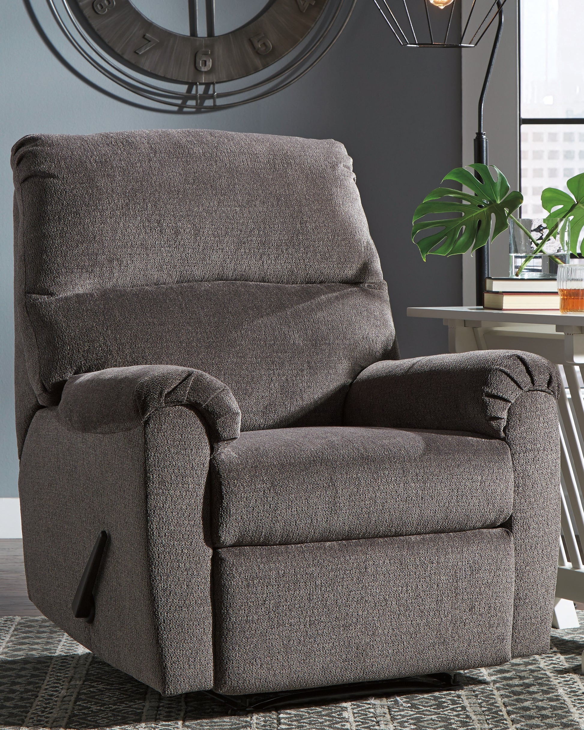 Ocala Furniture Outlet - Ashley Furniture - Nerviano Living Room - Zero Wall Recliner / Mocha - 1080129