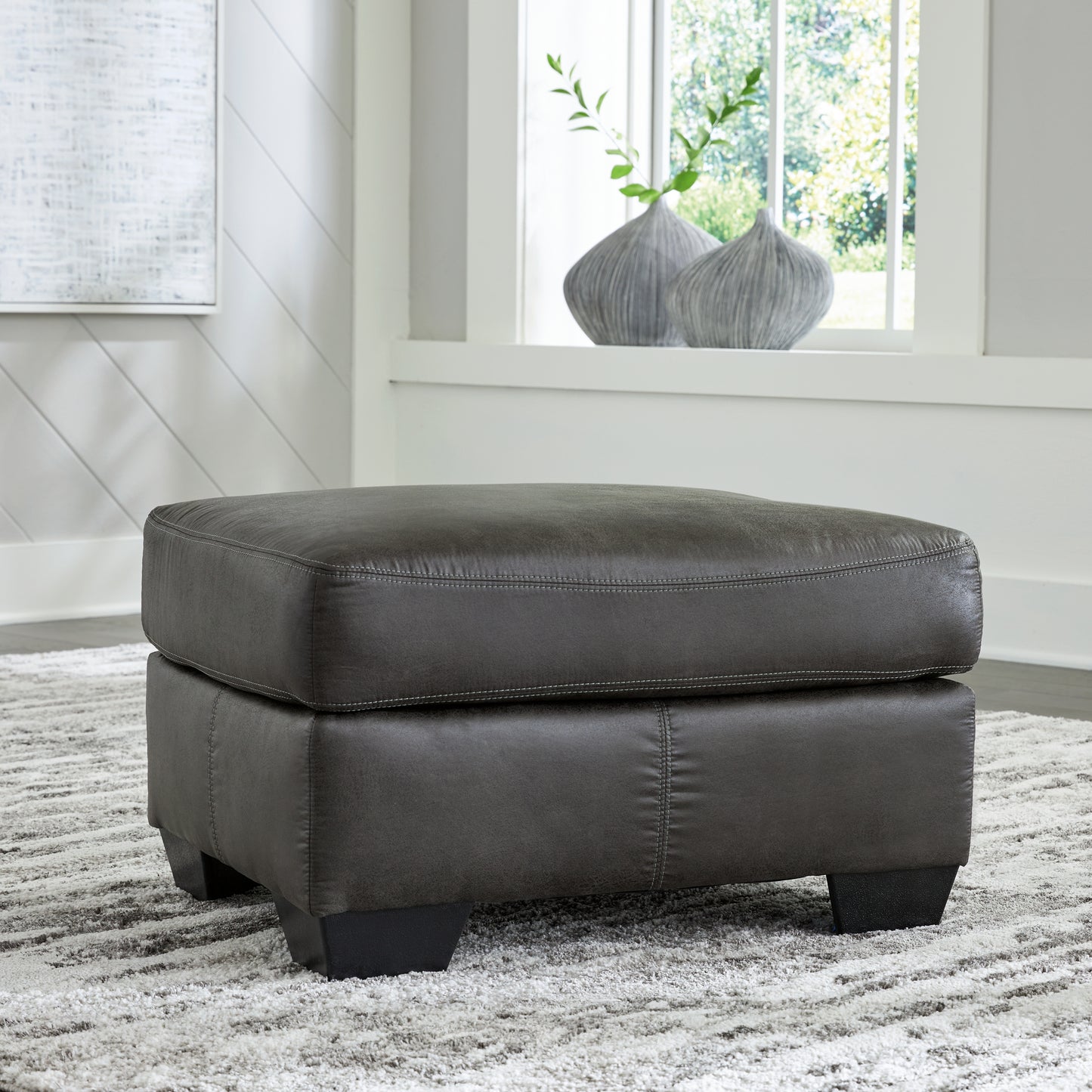 Ocala Furniture Outlet - Ashley Furniture - Bladen Living Room - Ottoman / Slate - 1202114