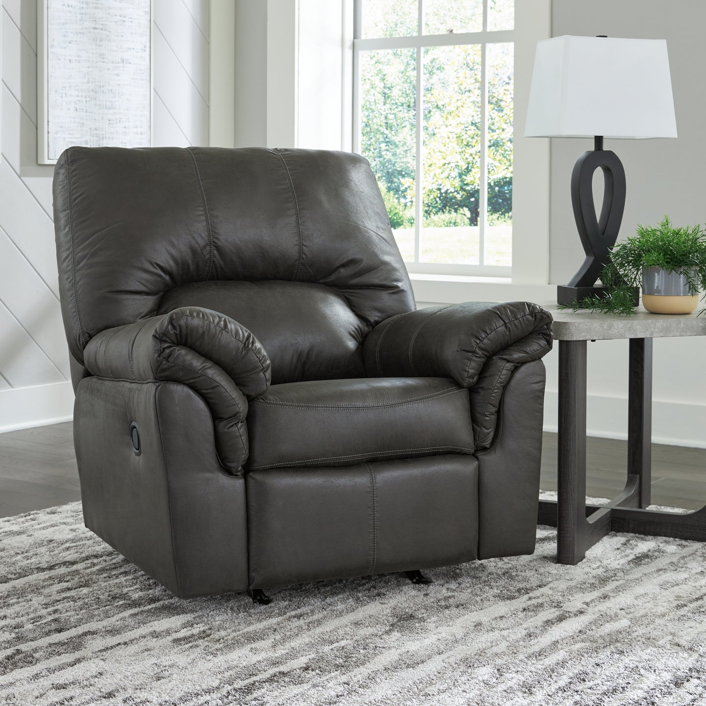 Ocala Furniture Outlet - Ashley Furniture - Bladen Living Room - Rocker Recliner / Slate - 1202125