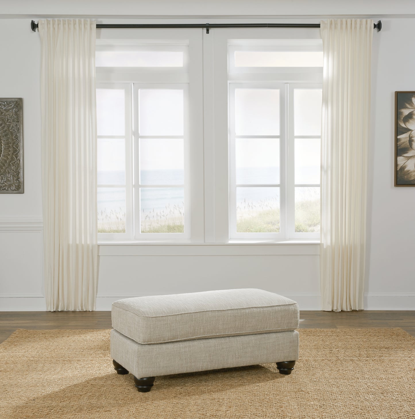 Ocala Furniture Outlet - Ashley Furniture - Asanti Living Room - Ottoman / Fog - 1320114