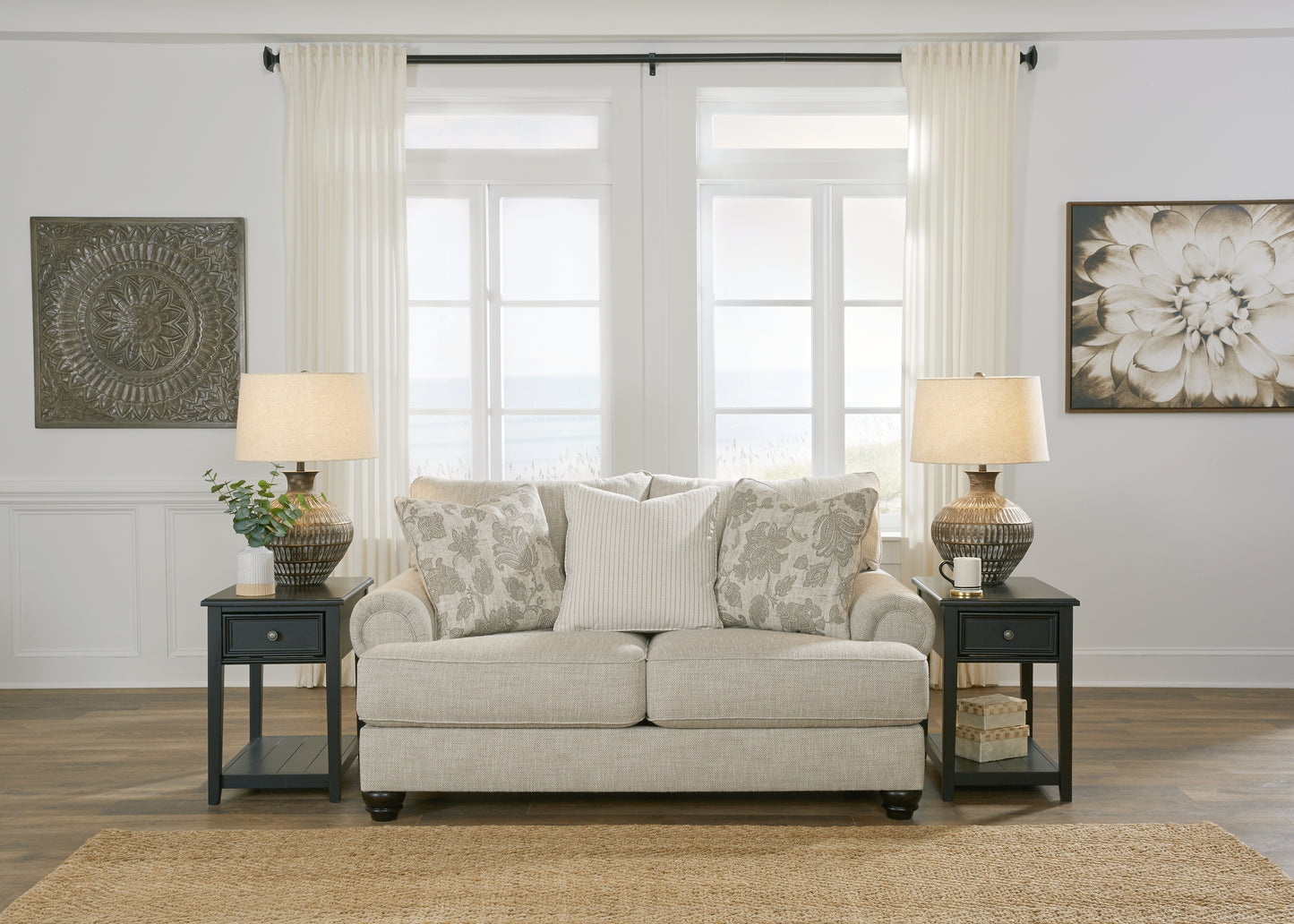 Ocala Furniture Outlet - Ashley Furniture - Asanti Living Room - Loveseat / Fog - 1320135