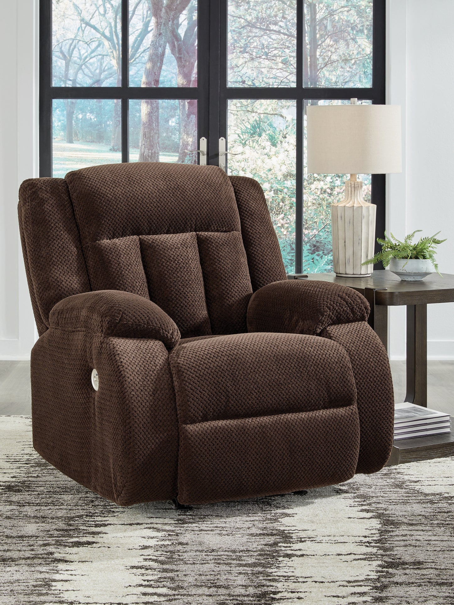 Ocala Furniture Outlet - Ashley Furniture - Observation Living Room - Power Rocker Recliner / Chocolate - PC2140698