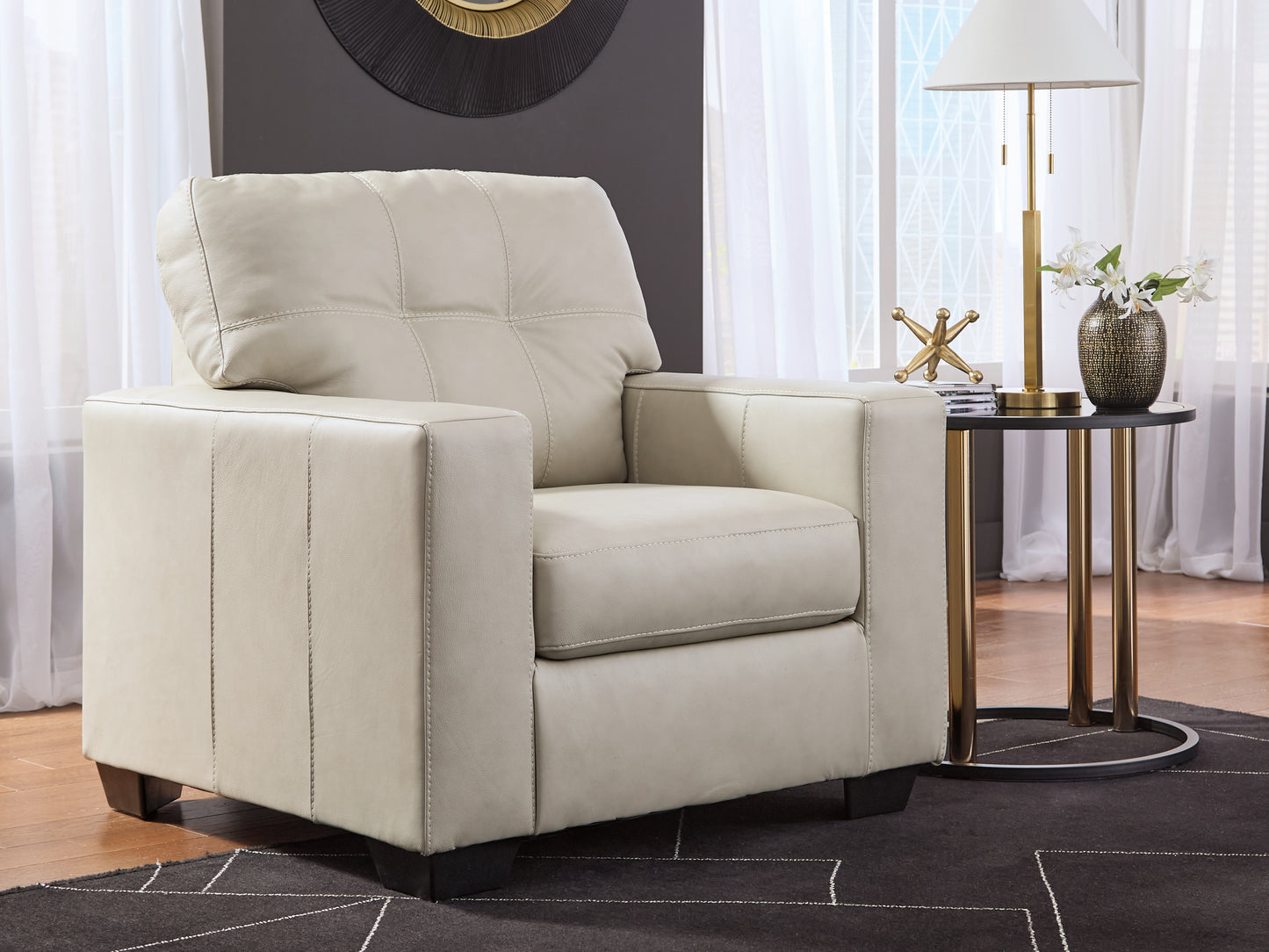 Ocala Furniture Outlet - Ashley Furniture - Santorine Living Room - Chair / Bone - 2170820