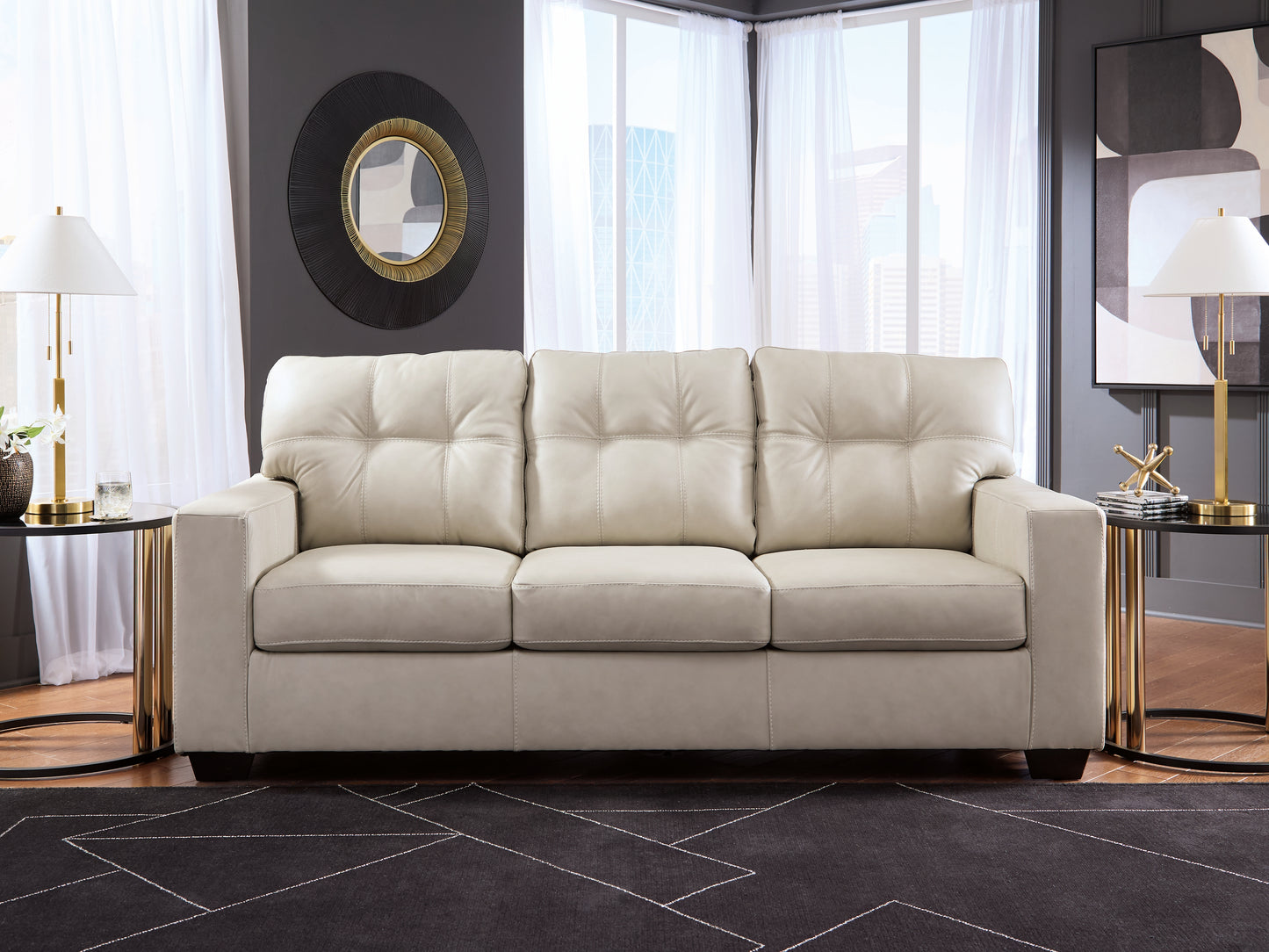 Ocala Furniture Outlet - Ashley Furniture - Santorine Living Room - Sofa / Bone - 2170838