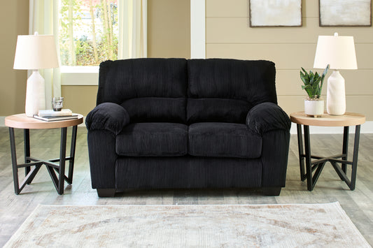 Ocala Furniture Outlet - Ashley Furniture - SimpleJoy Living Room - Loveseat / Onyx - 2420435