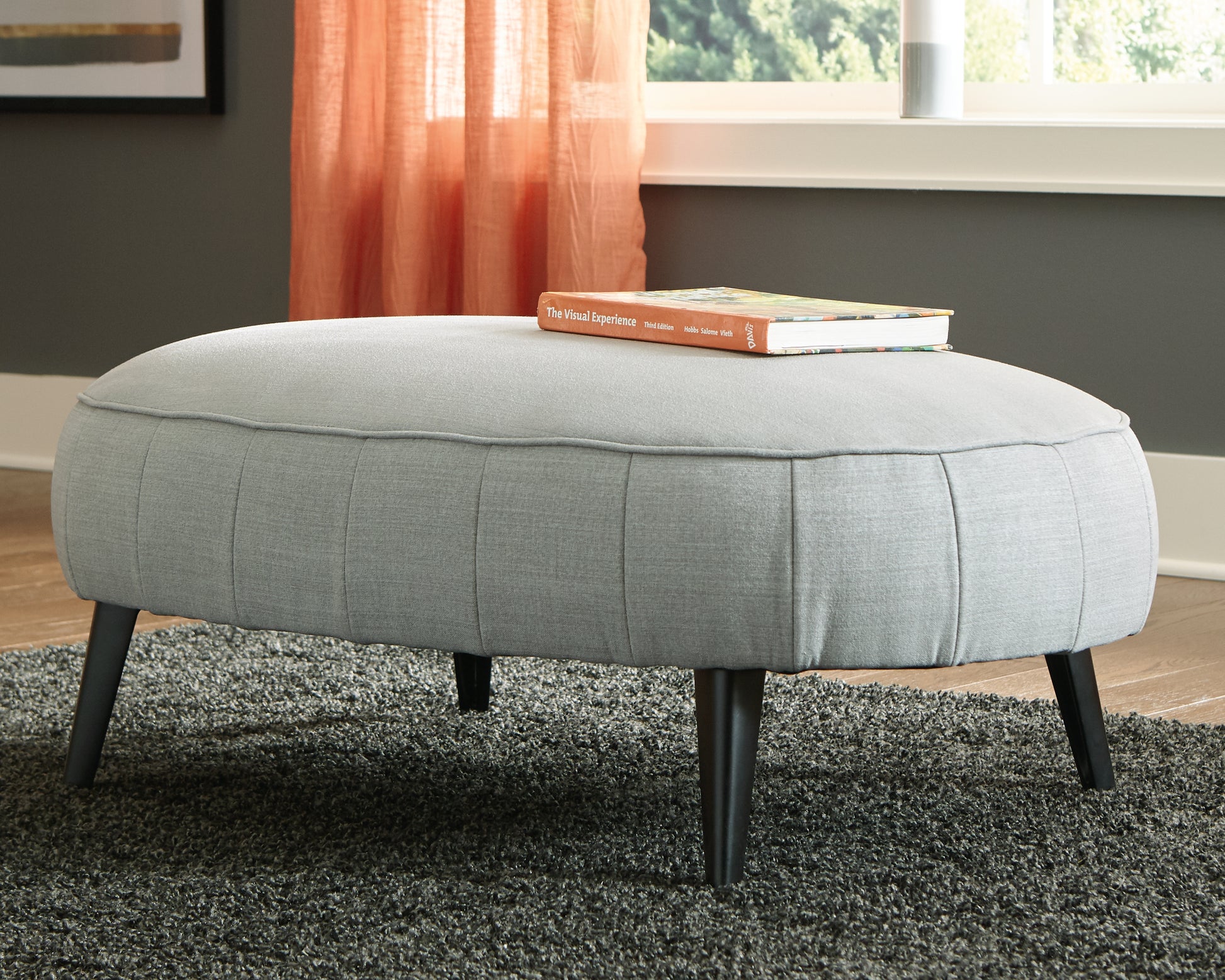 Ocala Furniture Outlet - Ashley Furniture - Hollyann Living Room - Oversized Accent Ottoman / Gray - 2440208