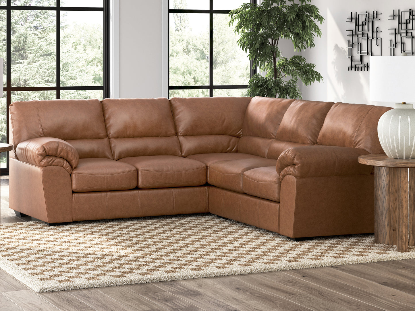 Ocala Furniture Outlet - Ashley Furniture - WillowBend Sectional - LAF 2-Piece Sectional / Caramel - PC27704S2