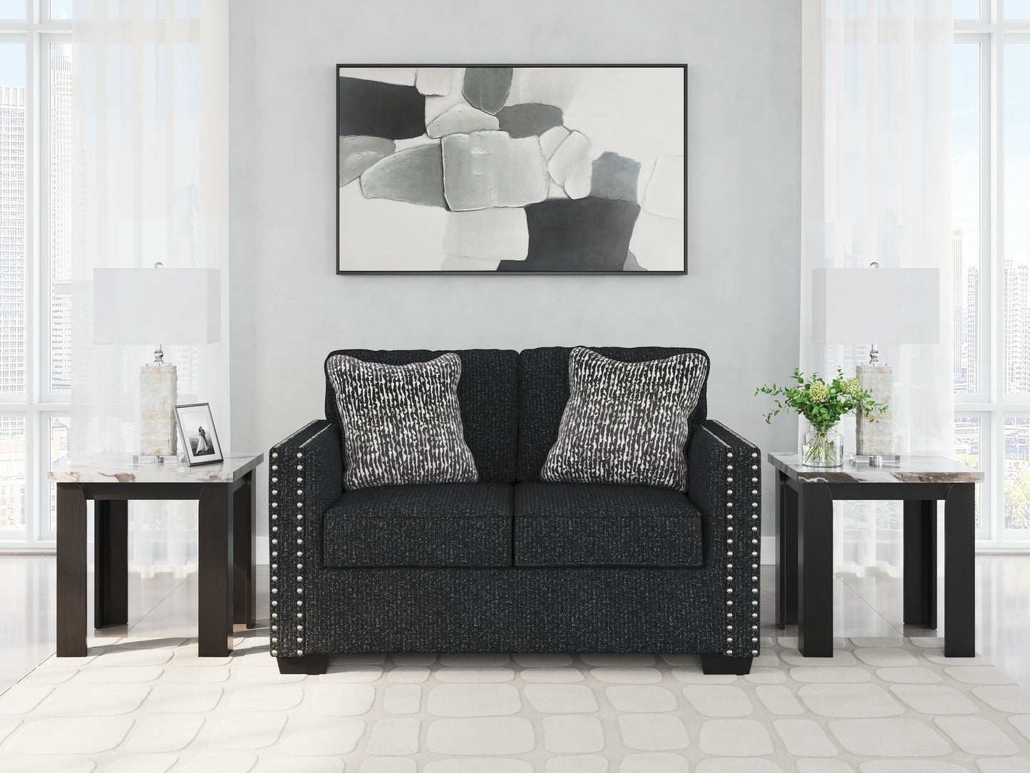 Ocala Furniture Outlet - Ashley Furniture - Jasmine Peaks Living Room - Loveseat / Coal - 2890435