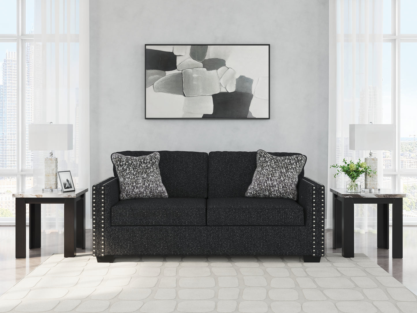 Ocala Furniture Outlet - Ashley Furniture - Jasmine Peaks Living Room - Sofa / Coal - 2890438