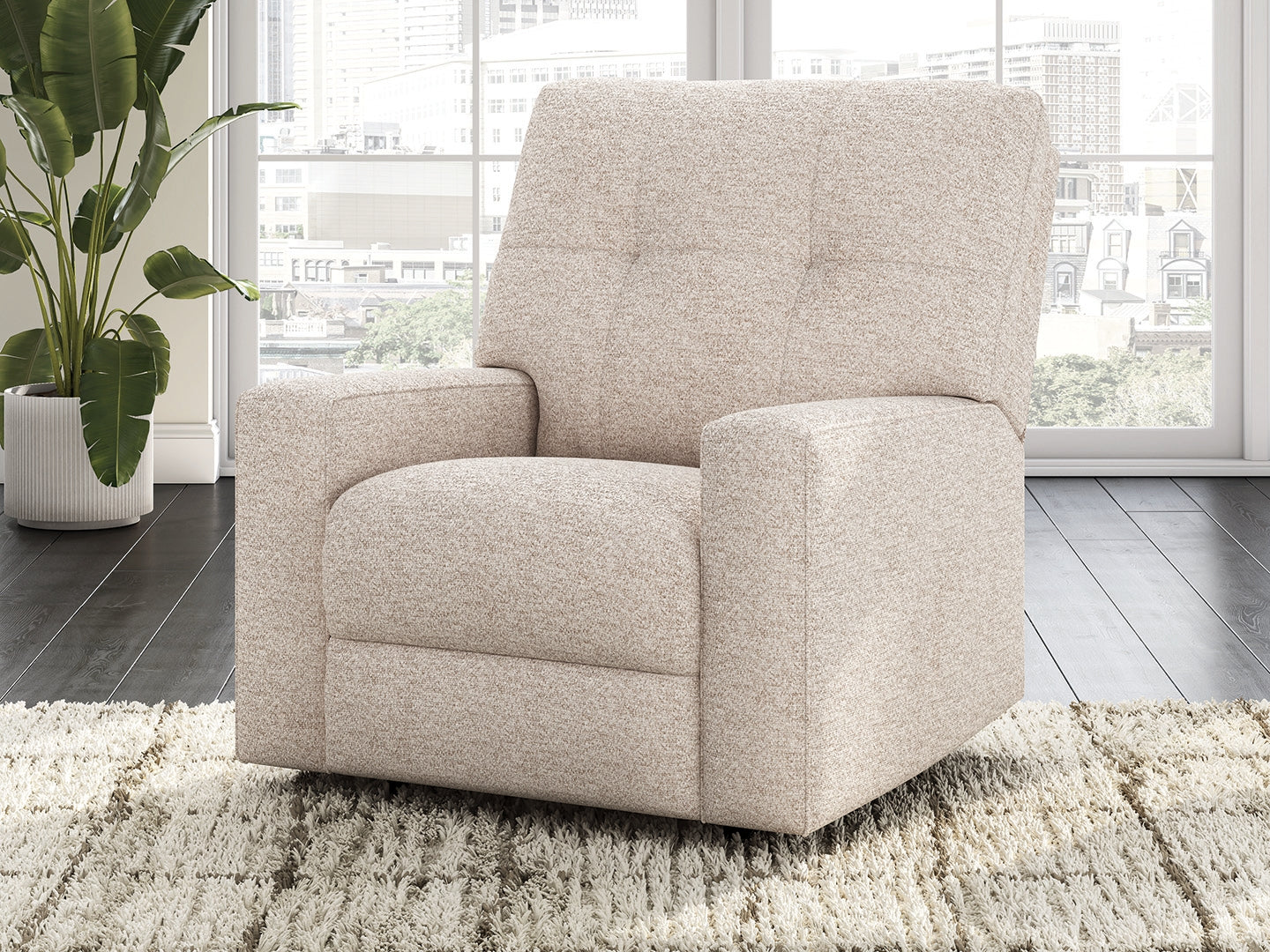 Ocala Furniture Outlet - Ashley Furniture - Larimer Living Room - Rocker Recliner / Stone - PC2920325
