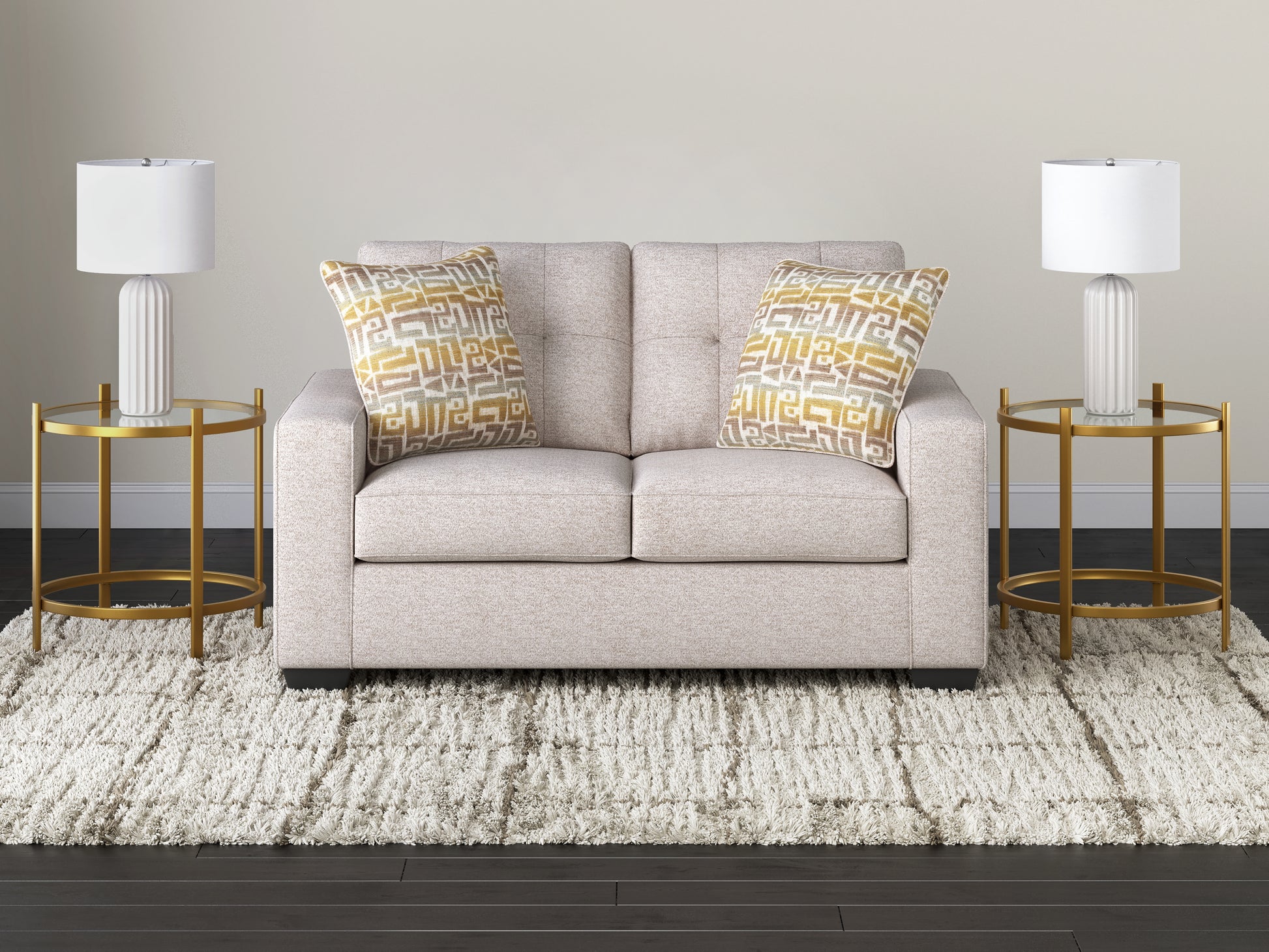 Ocala Furniture Outlet - Ashley Furniture - Larimer Living Room - Loveseat / Iron - PC2920435