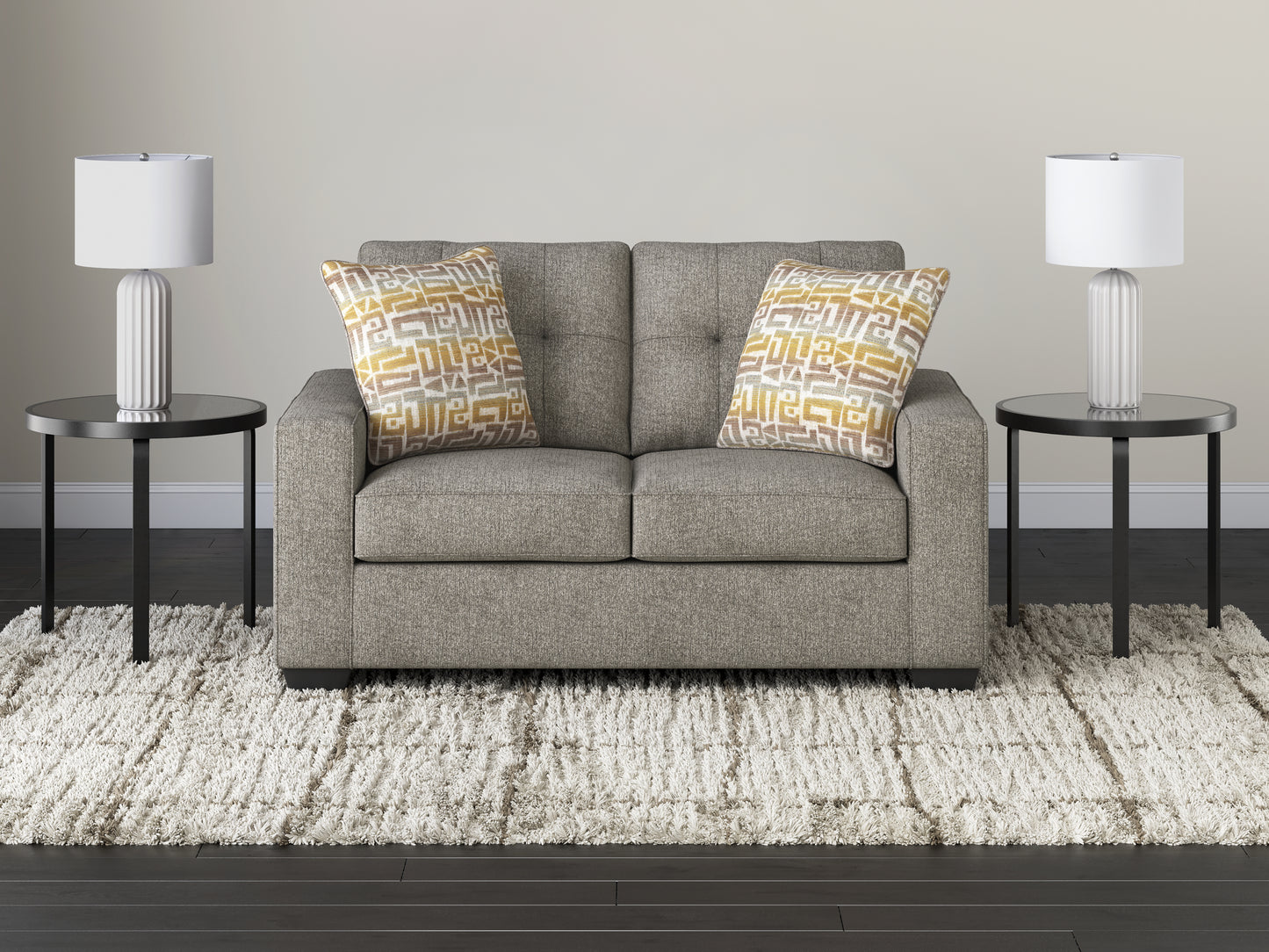 Ocala Furniture Outlet - Ashley Furniture - Larimer Living Room - Loveseat / Iron - PC2920435