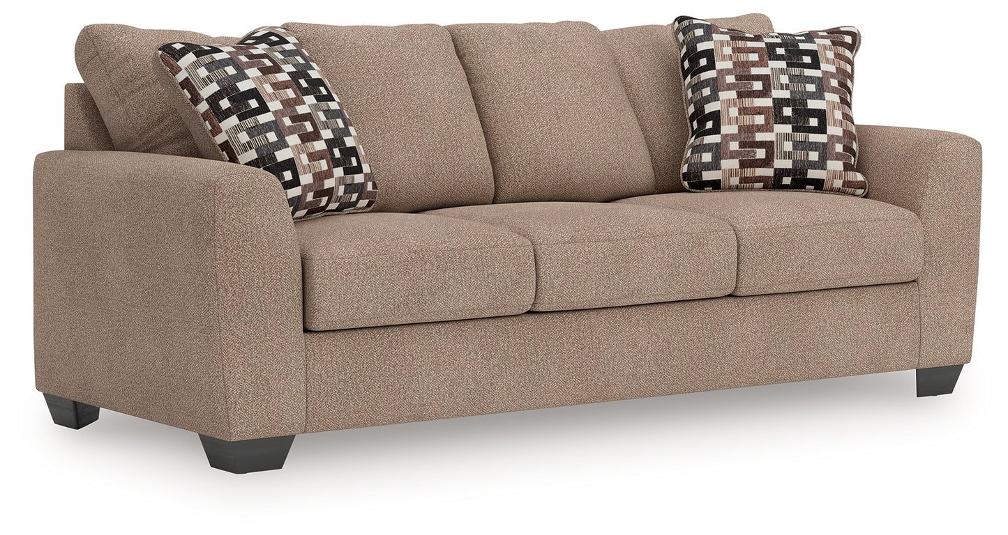 Ocala Furniture Outlet - Ashley Furniture - Triston-Peaks Living Room - Queen Sofa Sleeper / Suede - 3020439