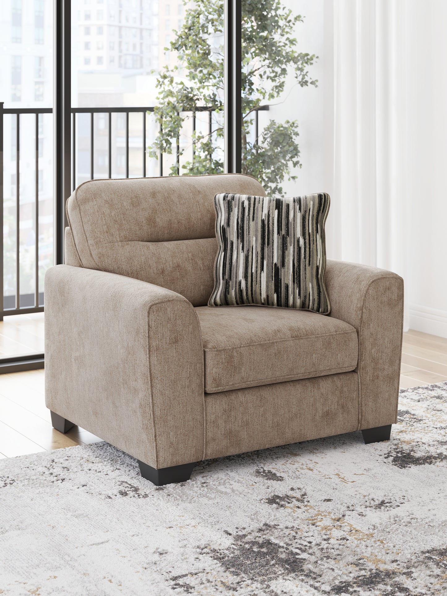 Ocala Furniture Outlet - Ashley Furniture - Olten Living Room - Chair and a Half / Mocha - 3130423