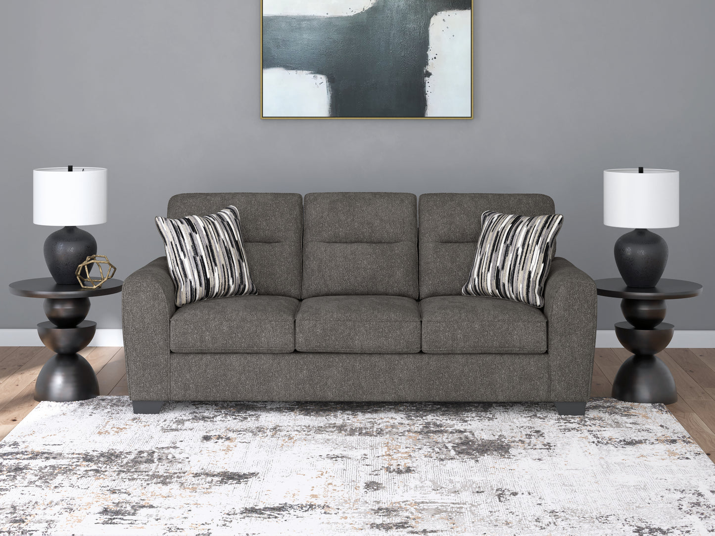 Ocala Furniture Outlet - Ashley Furniture - Olten Living Room - Sofa / Graphite - 3130538