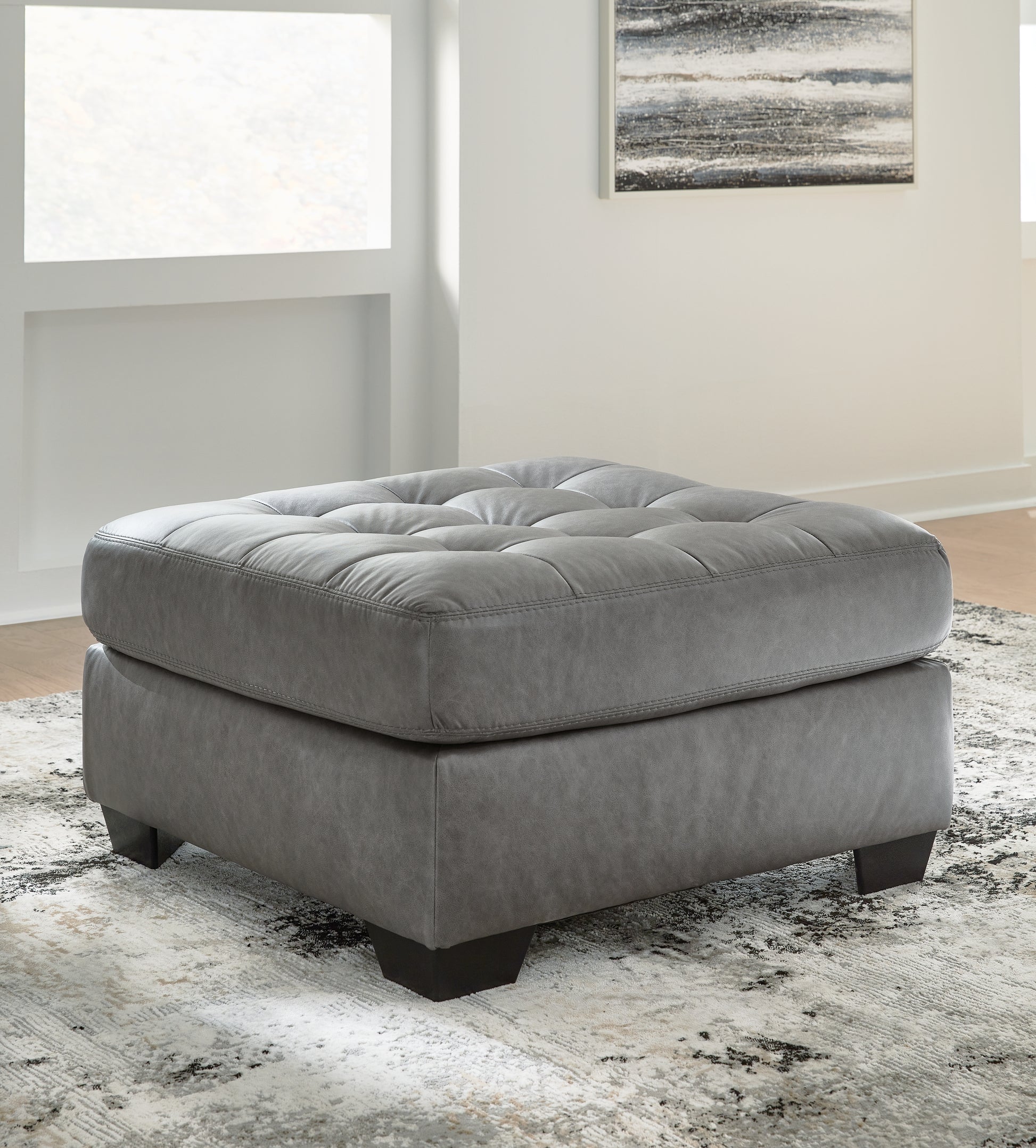 Ocala Furniture Outlet - Ashley Furniture - Clairette Court Living Room - Oversized Accent Ottoman / Alloy - 3150308