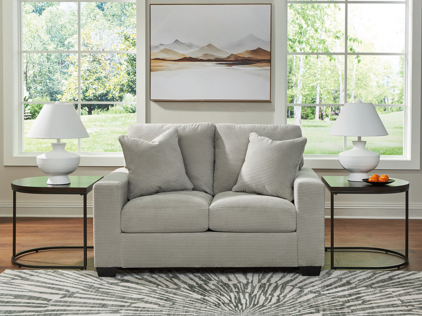 Ocala Furniture Outlet - Ashley Furniture - Greenbriar Living Room - Loveseat / Smoke - PC3200535