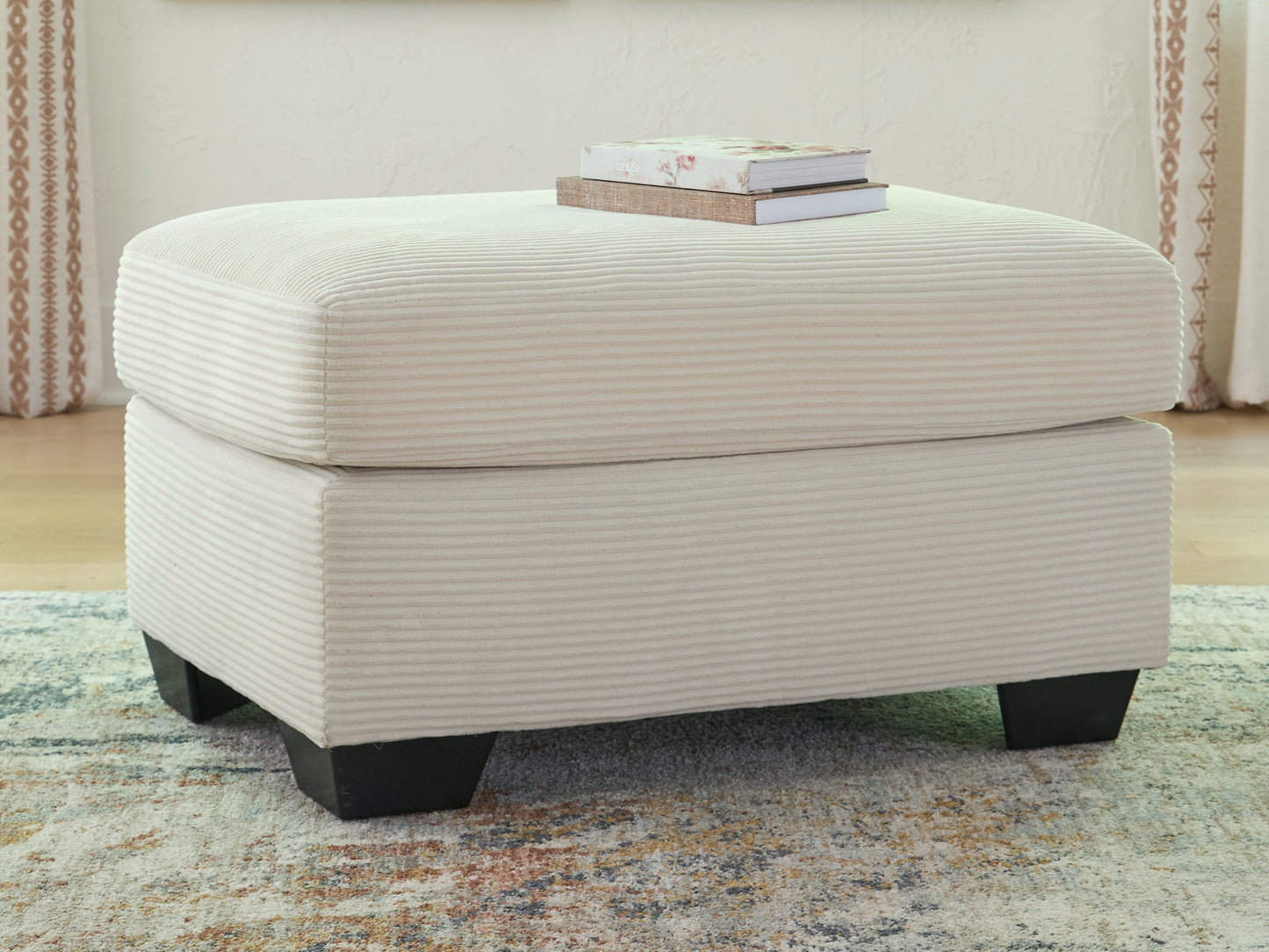 Ocala Furniture Outlet - Ashley Furniture - Greenbriar Living Room - Ottoman / Ivory - PC3200614