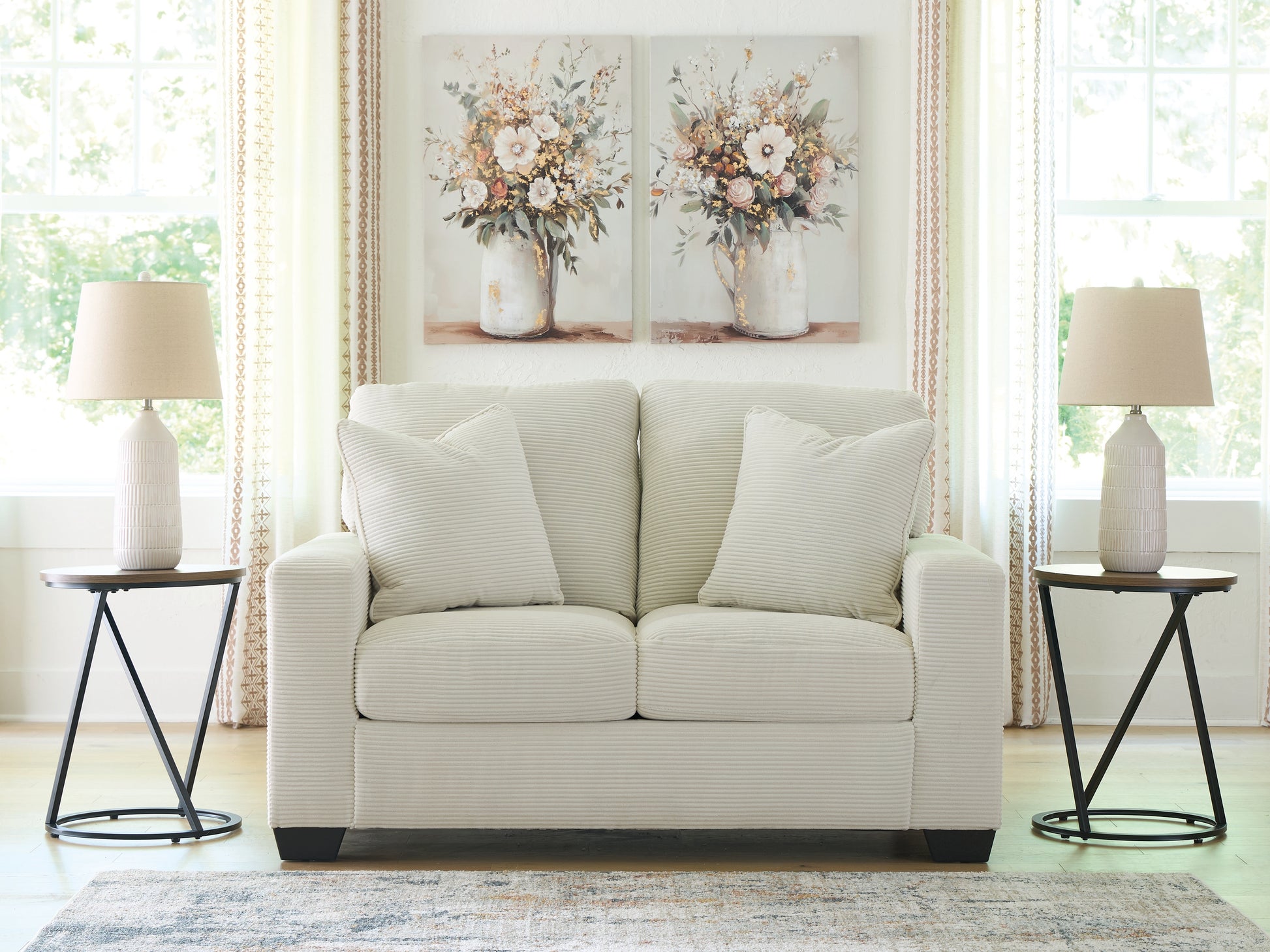 Ocala Furniture Outlet - Ashley Furniture - Greenbriar Living Room - Sofa Chaise / Ivory - PC3200618
