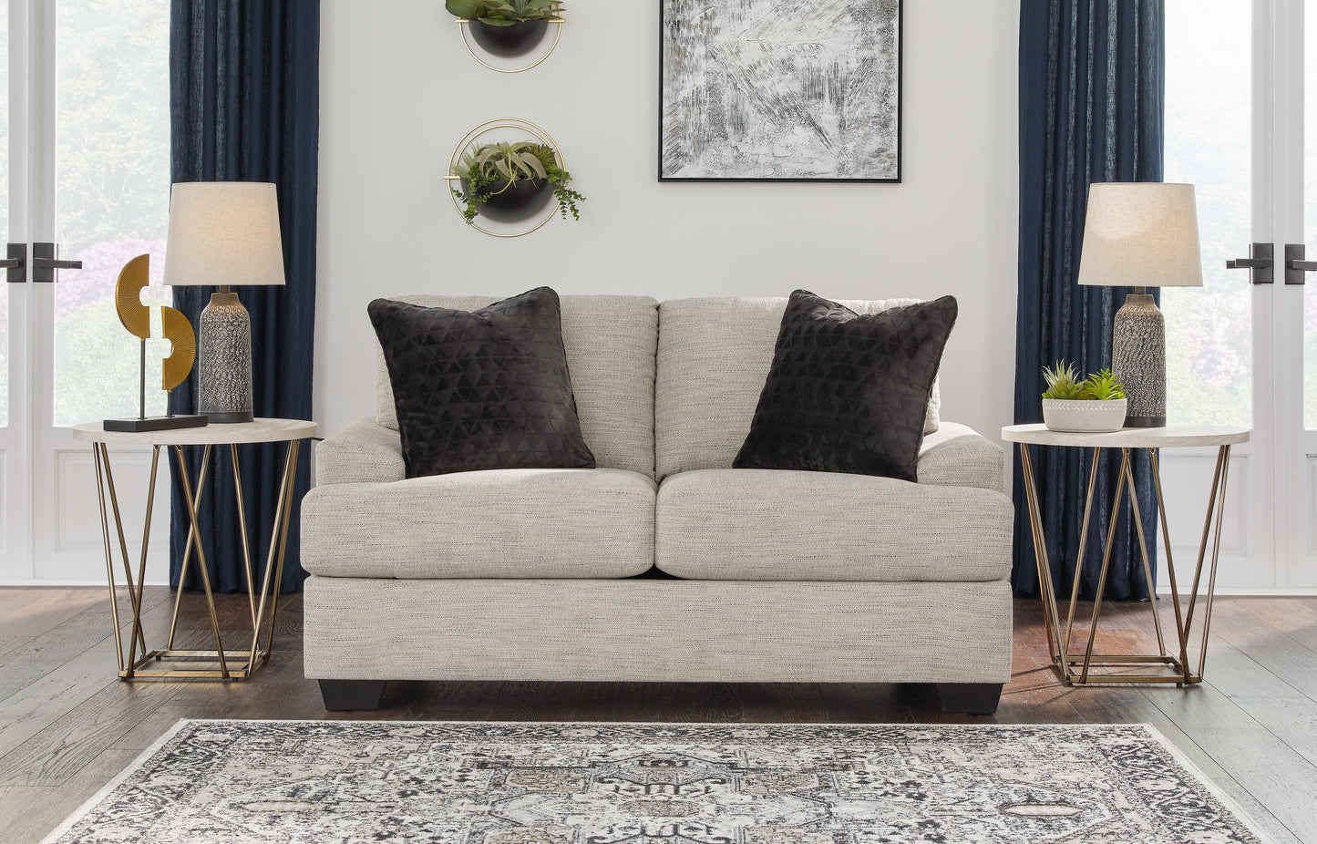 Ocala Furniture Outlet - Ashley Furniture - Vayda Living Room - Loveseat / Pebble - 3310435