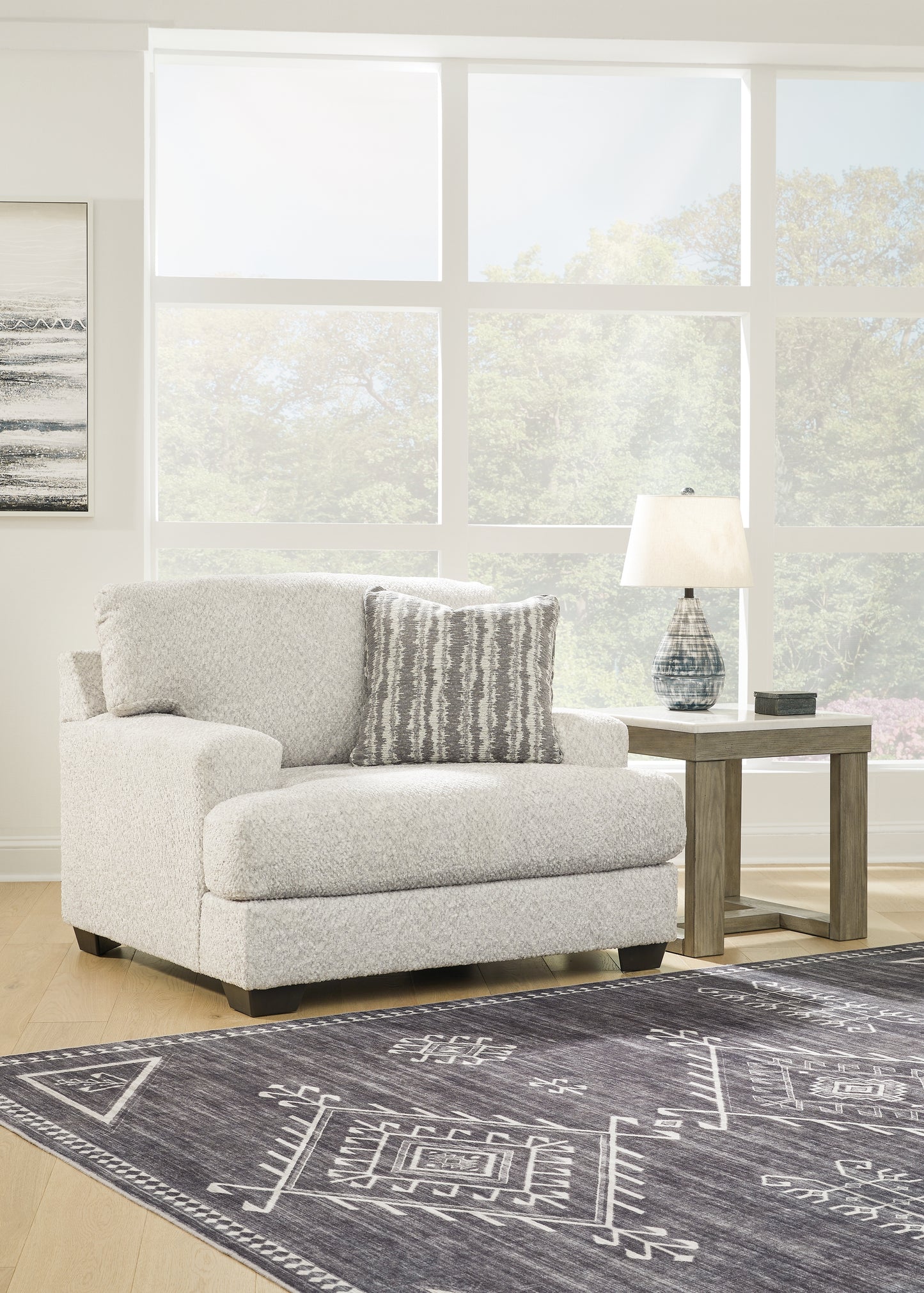 Ocala Furniture Outlet - Ashley Furniture - Brebryan Living Room - Chair and a Half / Flannel - 3440123