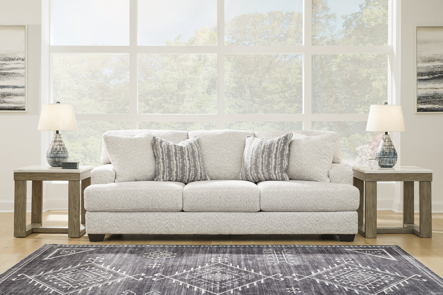 Ocala Furniture Outlet - Ashley Furniture - Brebryan Living Room - Ottoman / Flannel - 3440114