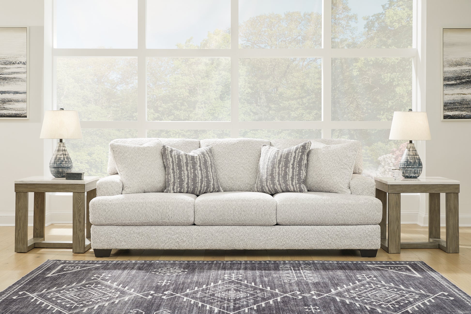 Ocala Furniture Outlet - Ashley Furniture - Brebryan Living Room - Ottoman / Flannel - 3440114