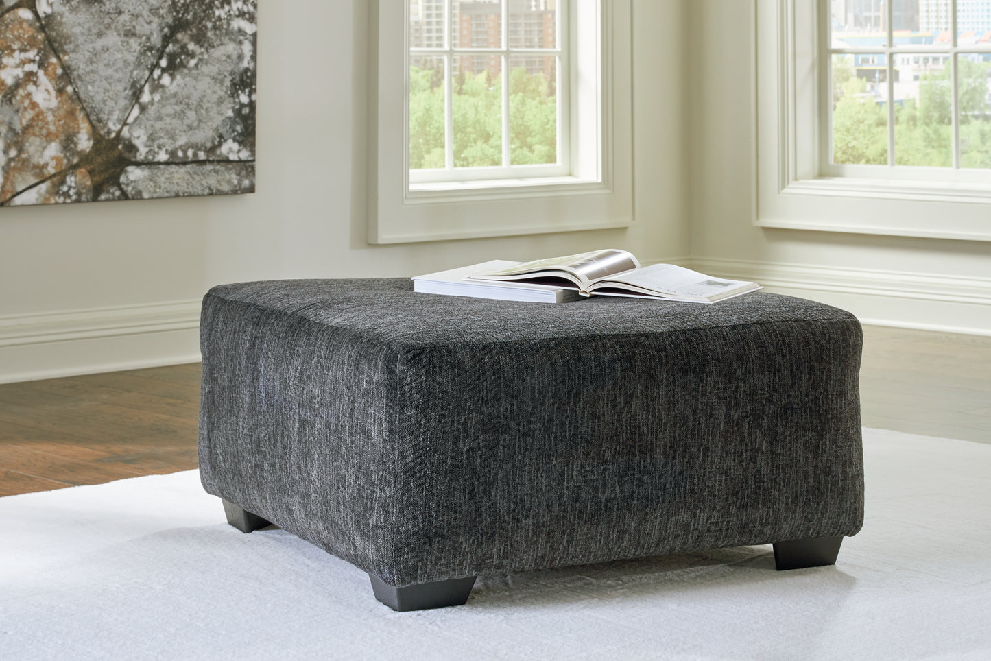 Ocala Furniture Outlet - Ashley Furniture - Biddeford Living Room - Oversized Accent Ottoman / Shadow - 3550408