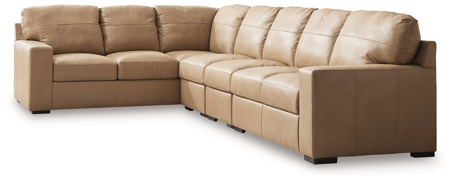 Ocala Furniture Outlet - Ashley Furniture - Bandon Sectional - LAF 4-Piece Sectional / Toffee - 38006S5