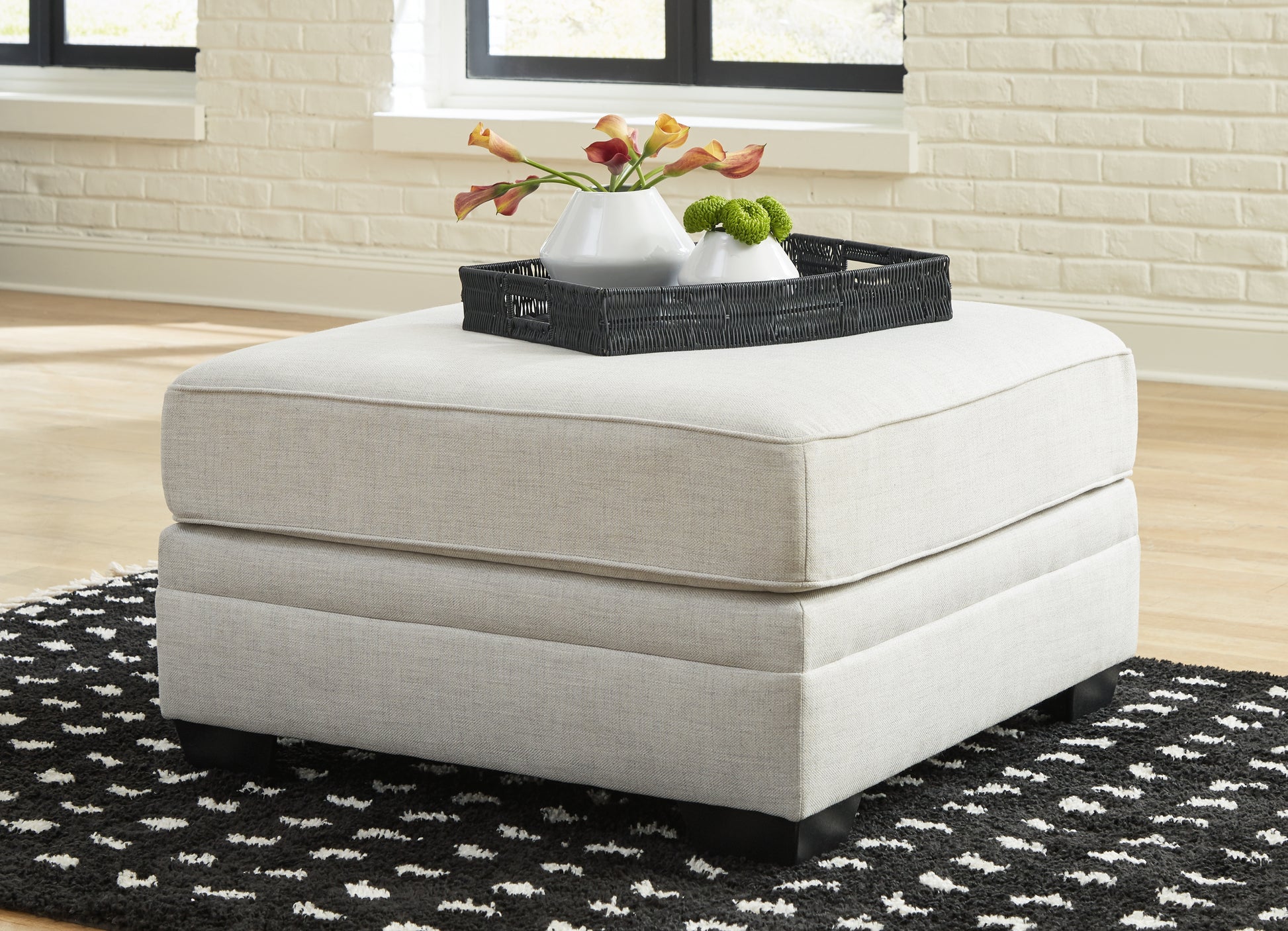 Ocala Furniture Outlet - Ashley Furniture - Huntsworth Living Room - Oversized Accent Ottoman / Dove Gray - 3970208