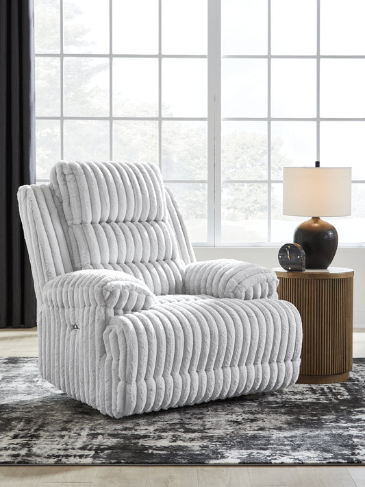 Ocala Furniture Outlet - Ashley Furniture - Rhines Falls Living Room - Zero Wall Power Recliner / Alloy - PC4280406