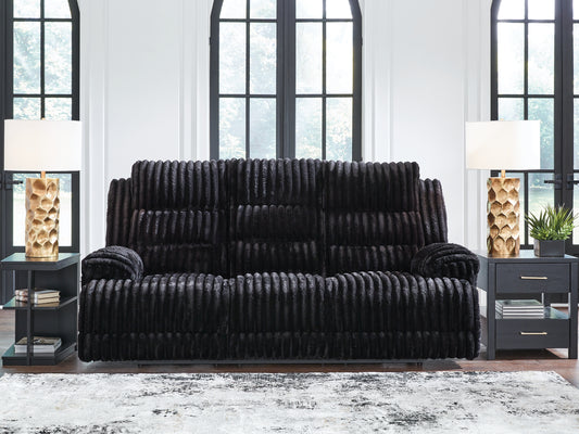 Ocala Furniture Outlet - Ashley Furniture - Rhine Falls Living Room - Zero Wall Power Recliner / Onyx - PC4280506