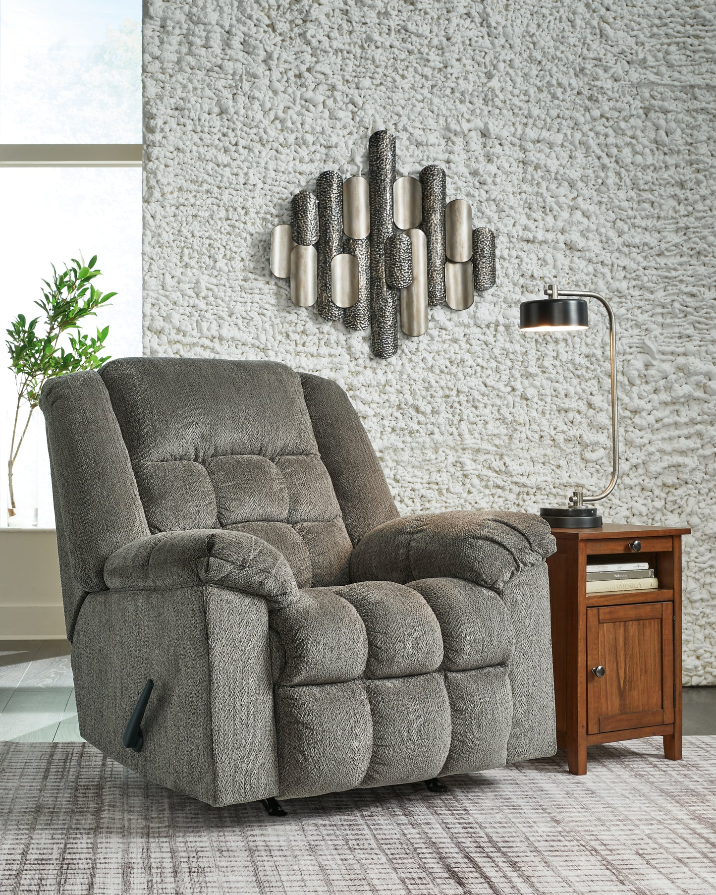Ocala Furniture Outlet - Ashley Furniture - Kegler Living Room - Rocker Recliner / Briar - 4450525