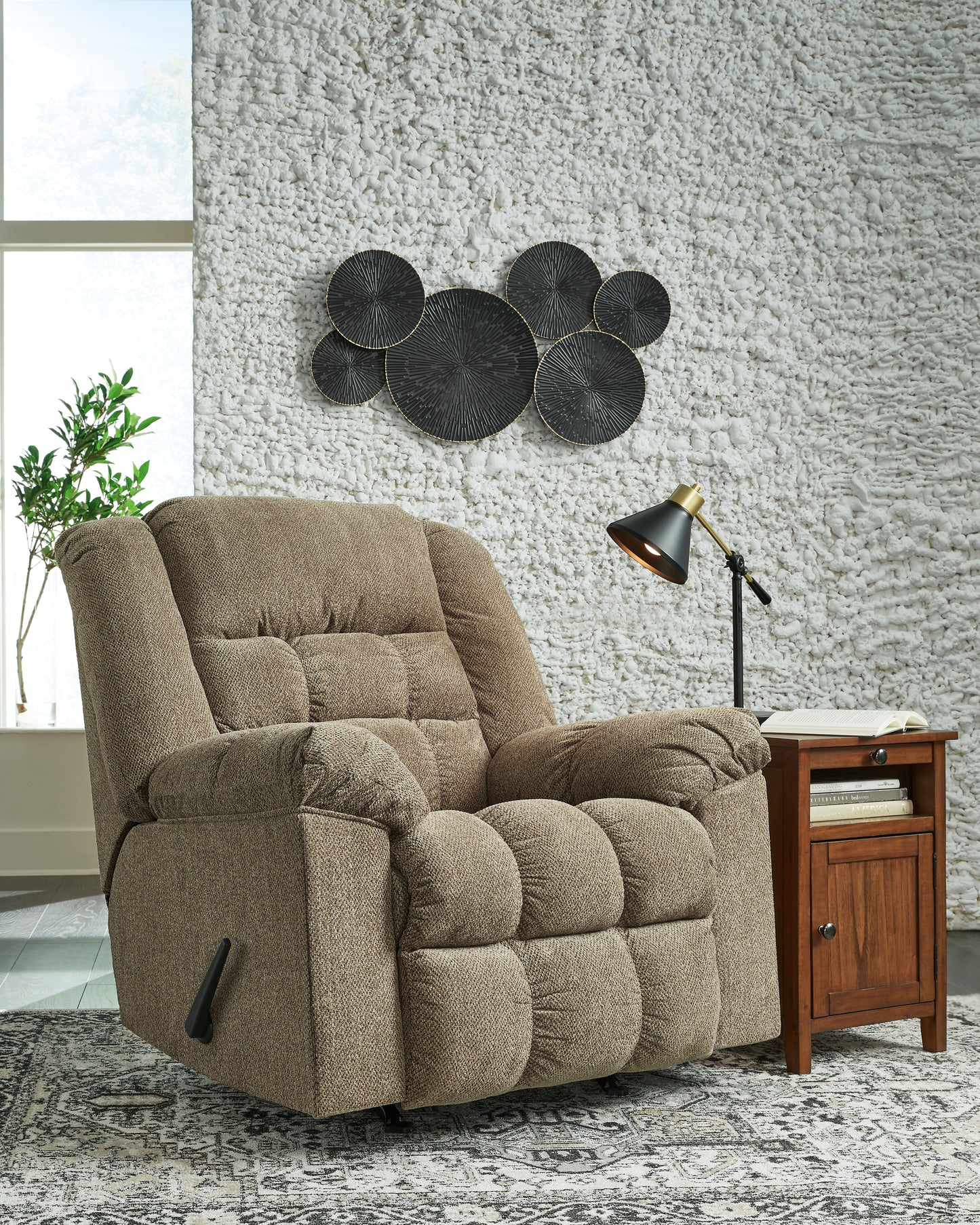 Ocala Furniture Outlet - Ashley Furniture - Kegler Living Room - Rocker Recliner / Briar - 4450525