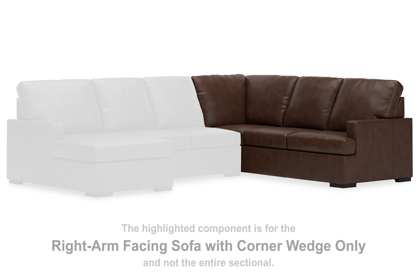 Ocala Furniture Outlet - Ashley Furniture - McDowlan Sectional - RAF Sofa w/Corner Wedge / Coffee - PC4850449