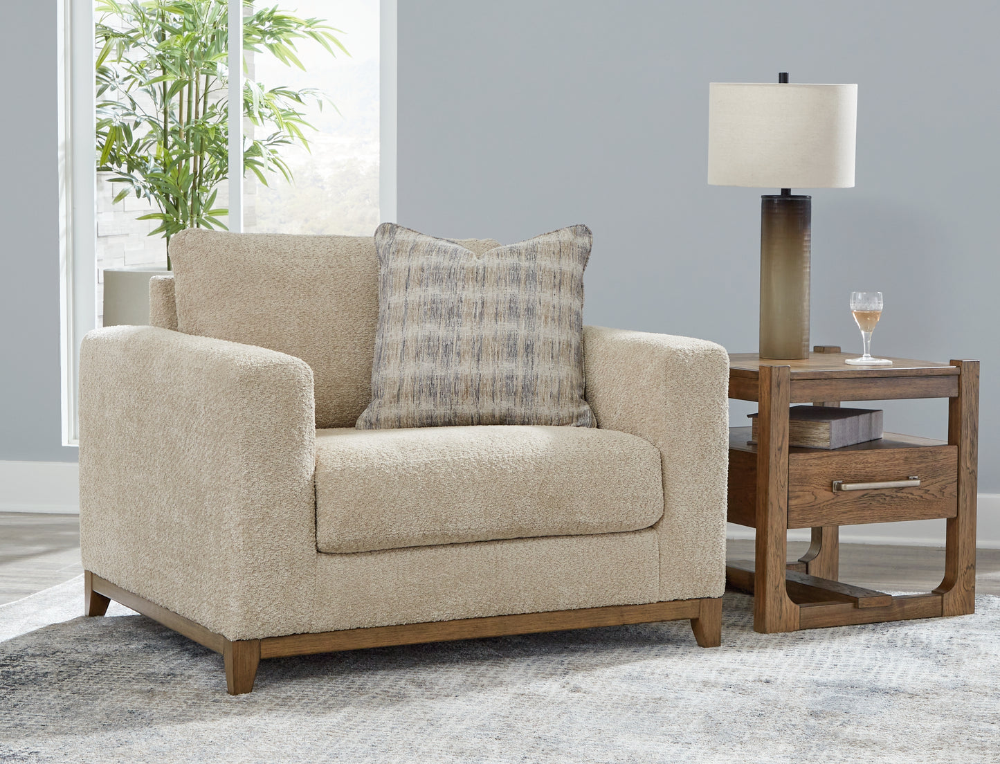 Ocala Furniture Outlet - Ashley Furniture - Parklynn Living Room - Chair and a Half / Desert - 4890223
