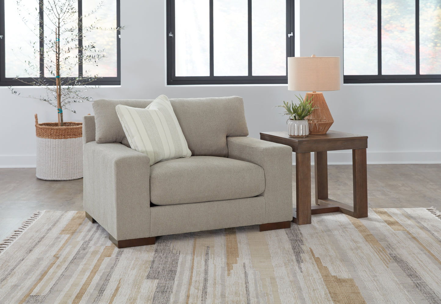 Ocala Furniture Outlet - Ashley Furniture - Maggie Living Room - Chair and a Half / Flax - 5200423