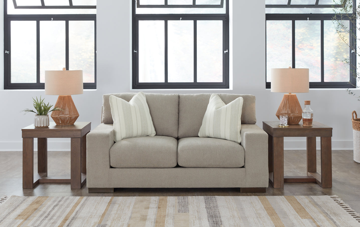 Ocala Furniture Outlet - Ashley Furniture - Maggie Living Room - Loveseat / Flax - 5200435