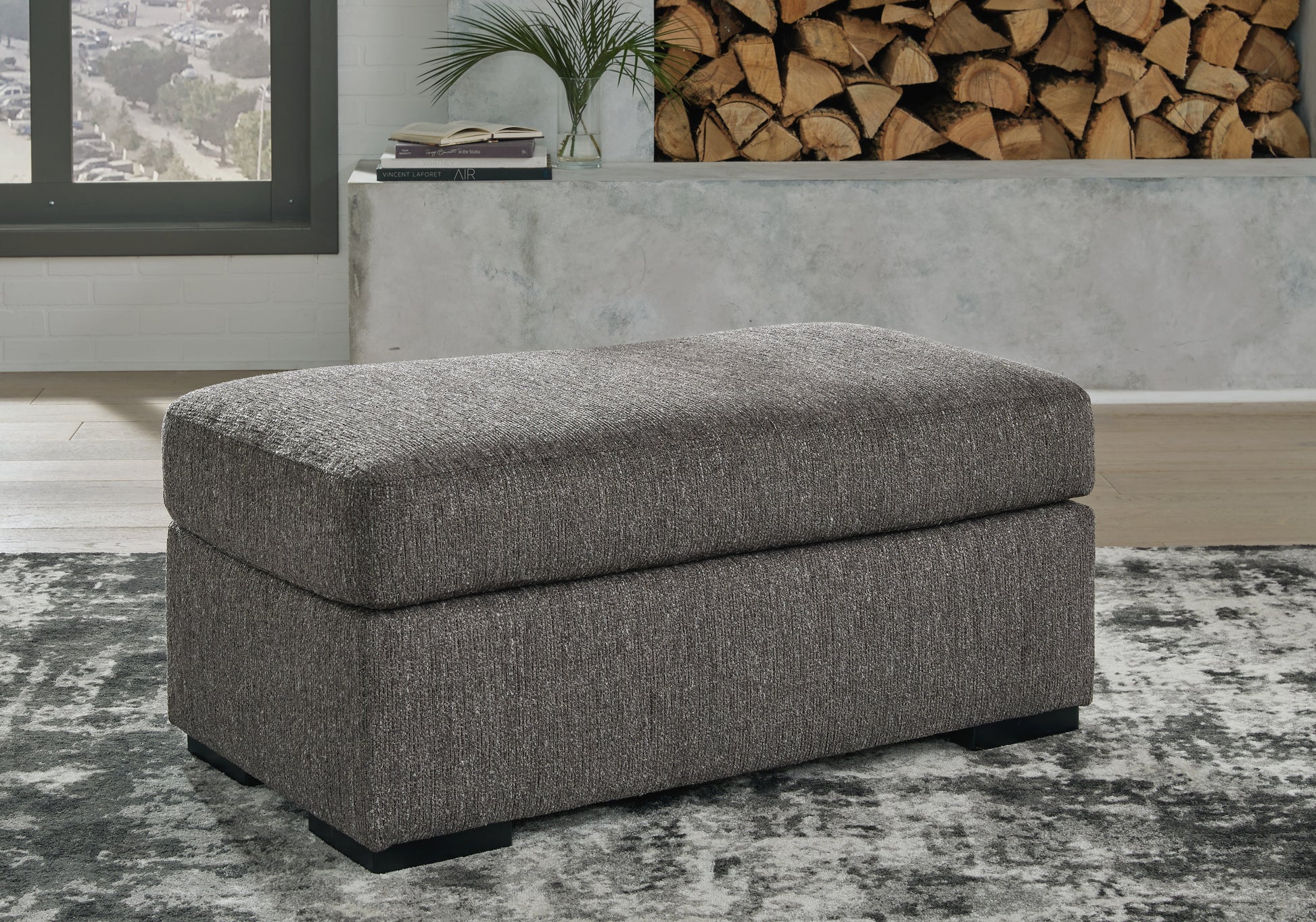 Ocala Furniture Outlet - Ashley Furniture - Gardiner Living Room - Ottoman / Pewter - 5240414