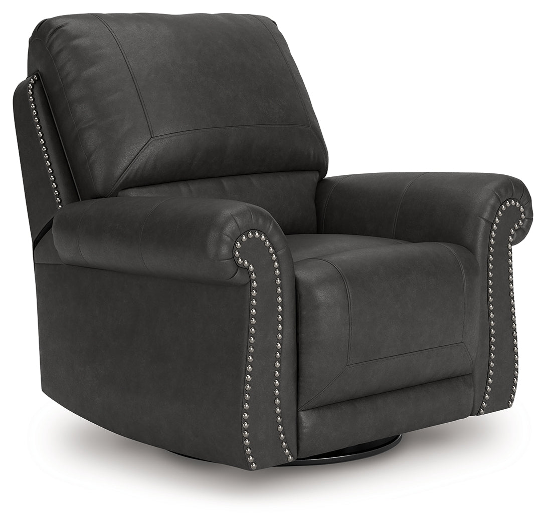 Ocala Furniture Outlet - Ashley Furniture - Chasemore Living Room - Swivel Glider Recliner / Granite - PC5590361