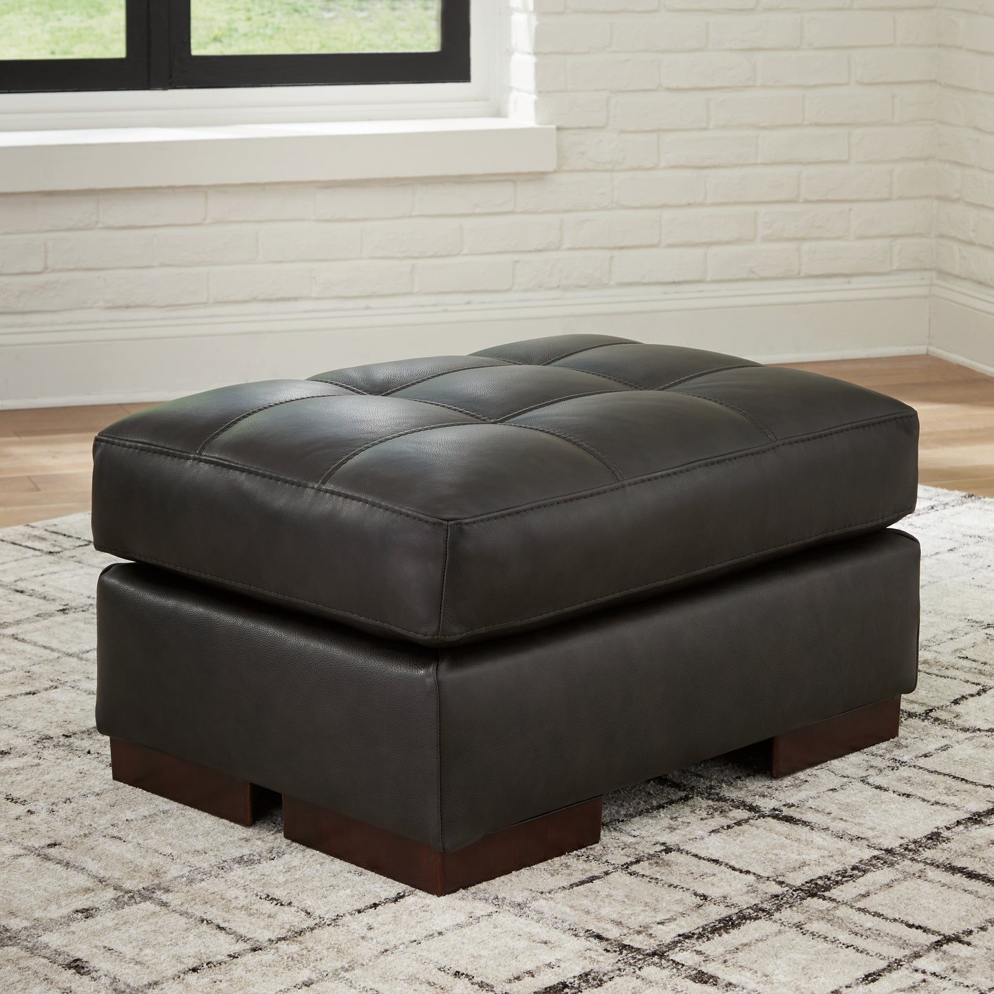 Ocala Furniture Outlet - Ashley Furniture - Luigi Living Room - Ottoman / Thunder - 5650614