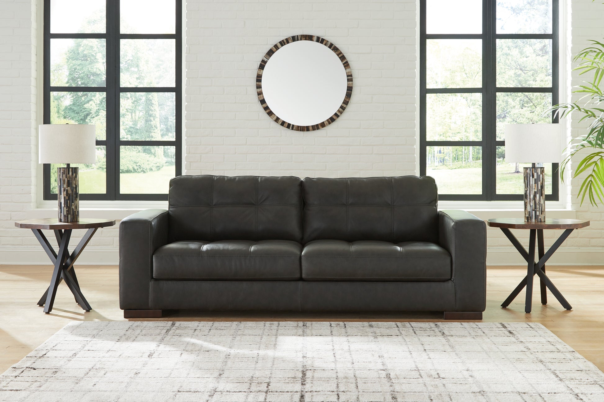 Ocala Furniture Outlet - Ashley Furniture - Luigi Living Room - Ottoman / Thunder - 5650614
