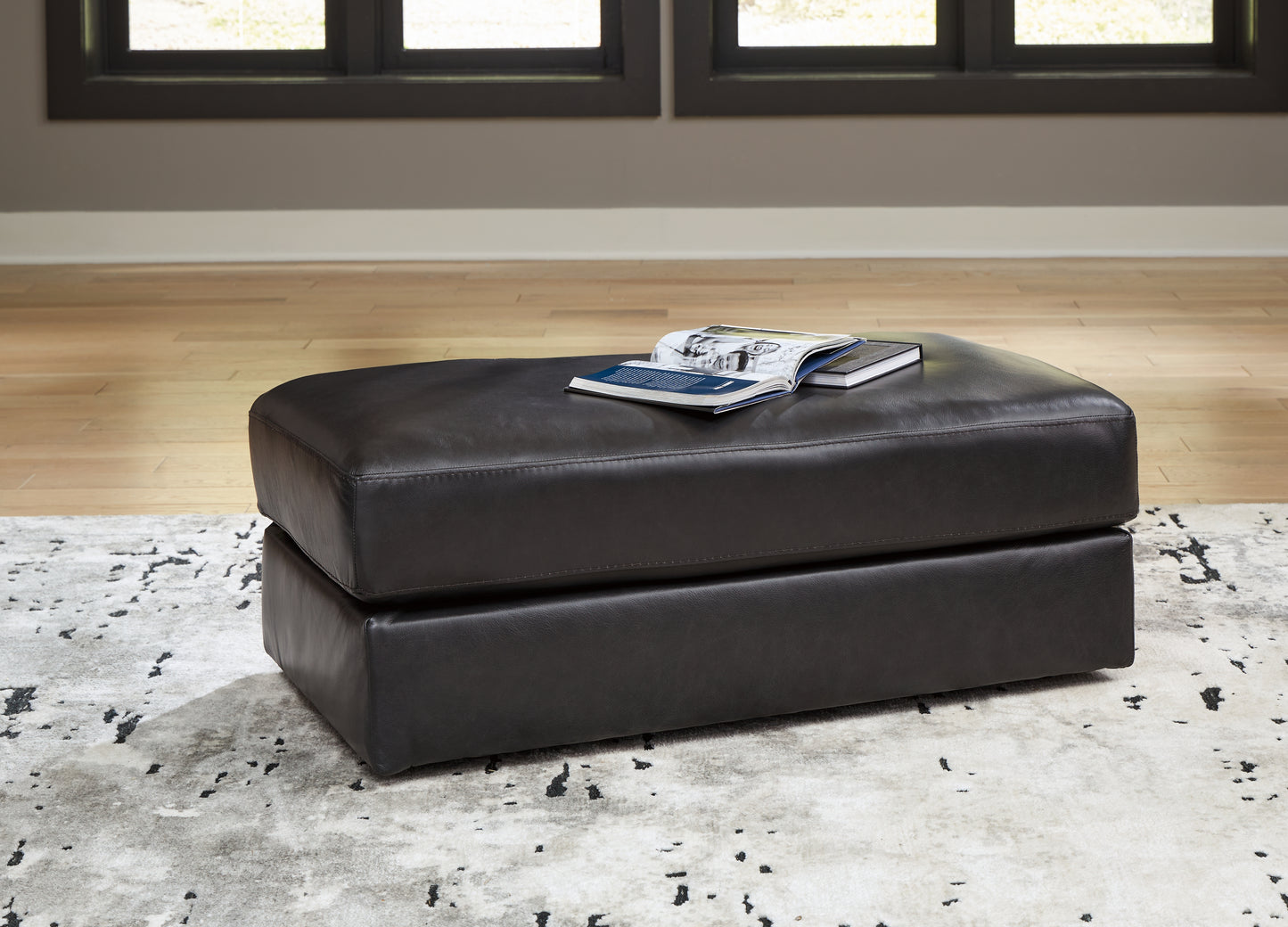 Ocala Furniture Outlet - Ashley Furniture - Amiata Living Room - Ottoman / Onyx - 5740514