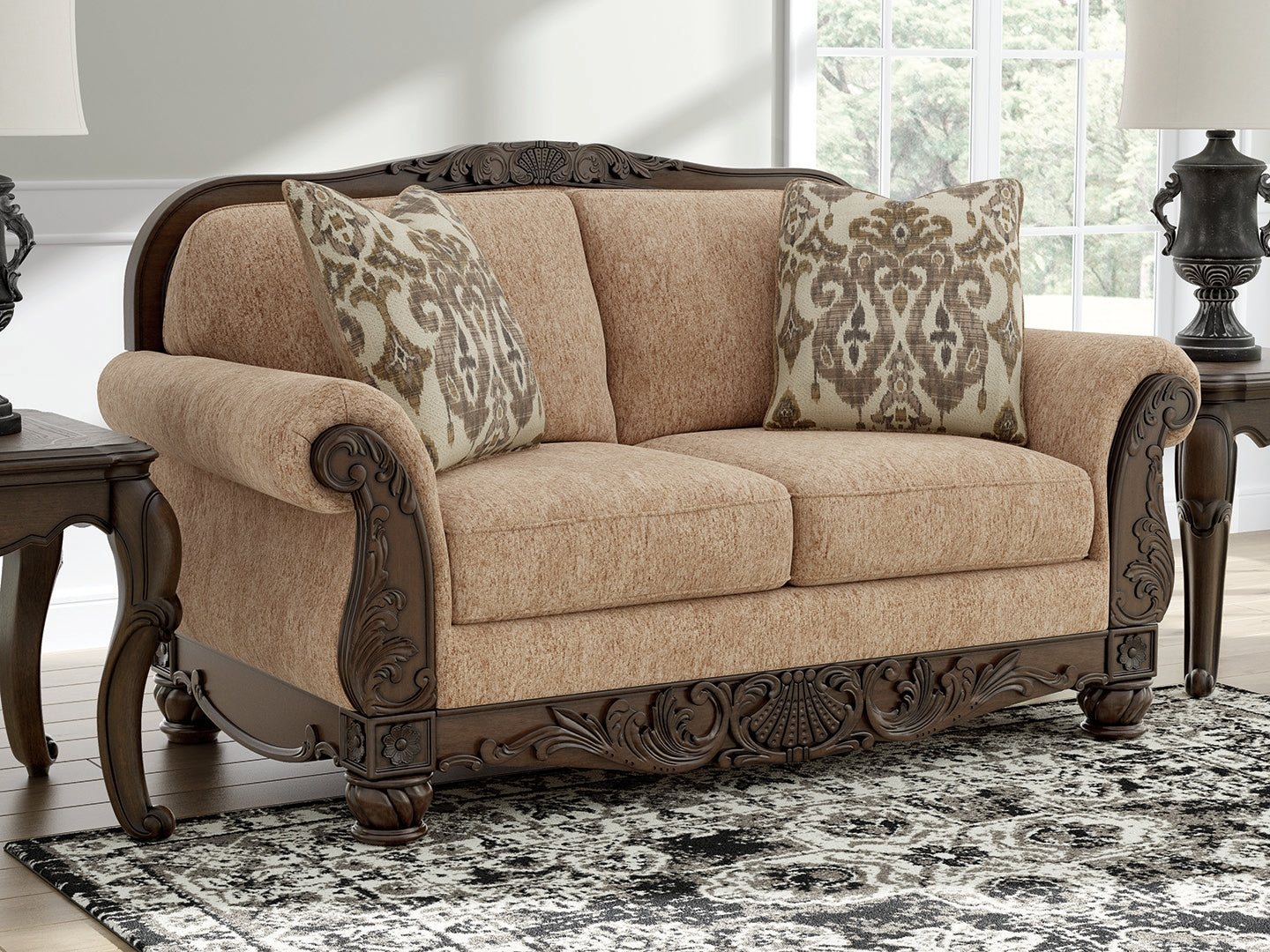 Ocala Furniture Outlet - Ashley Furniture - Chelsworth Living Room - Loveseat / Golden - PC5790535
