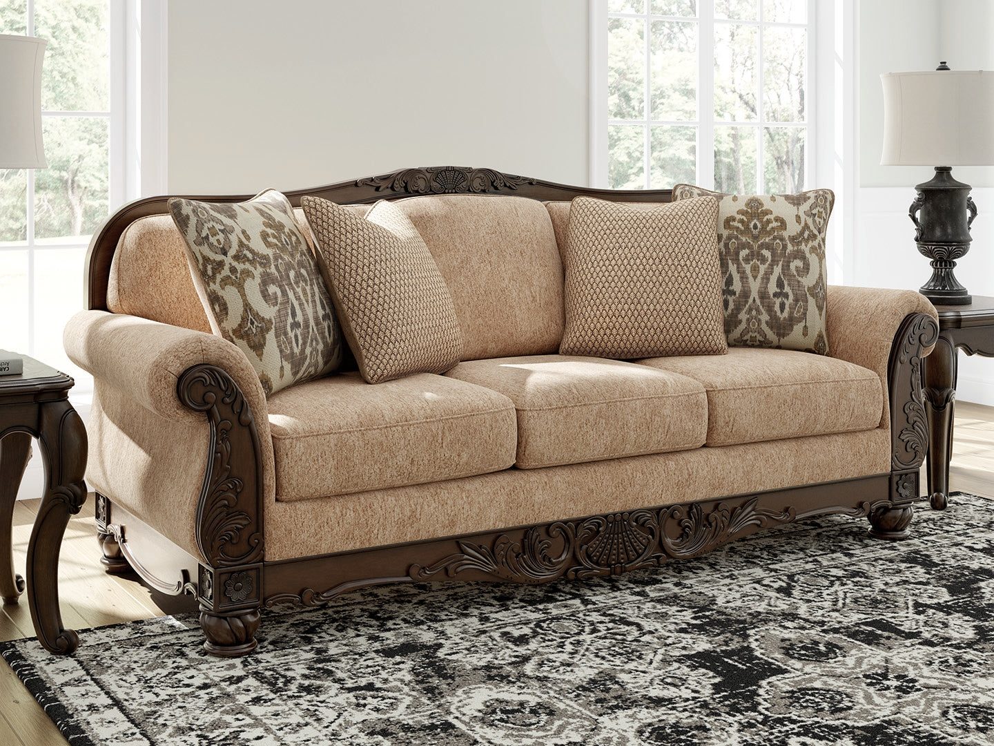 Ocala Furniture Outlet - Ashley Furniture - Chelsworth Living Room - Sofa / Golden - PC5790538