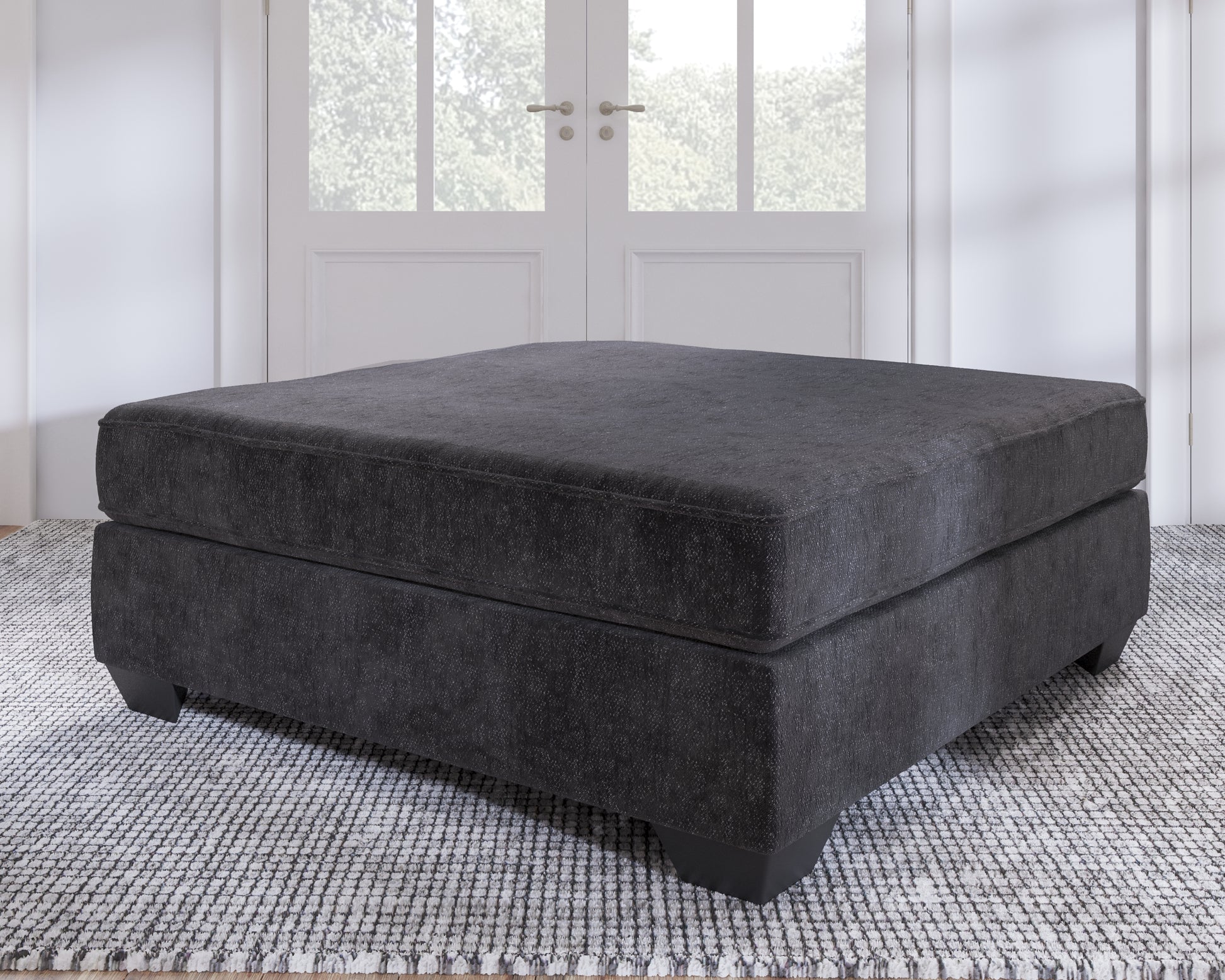 Ocala Furniture Outlet - Ashley Furniture - Lavernett Living Room - Oversized Accent Ottoman / Charcoal - 5960308