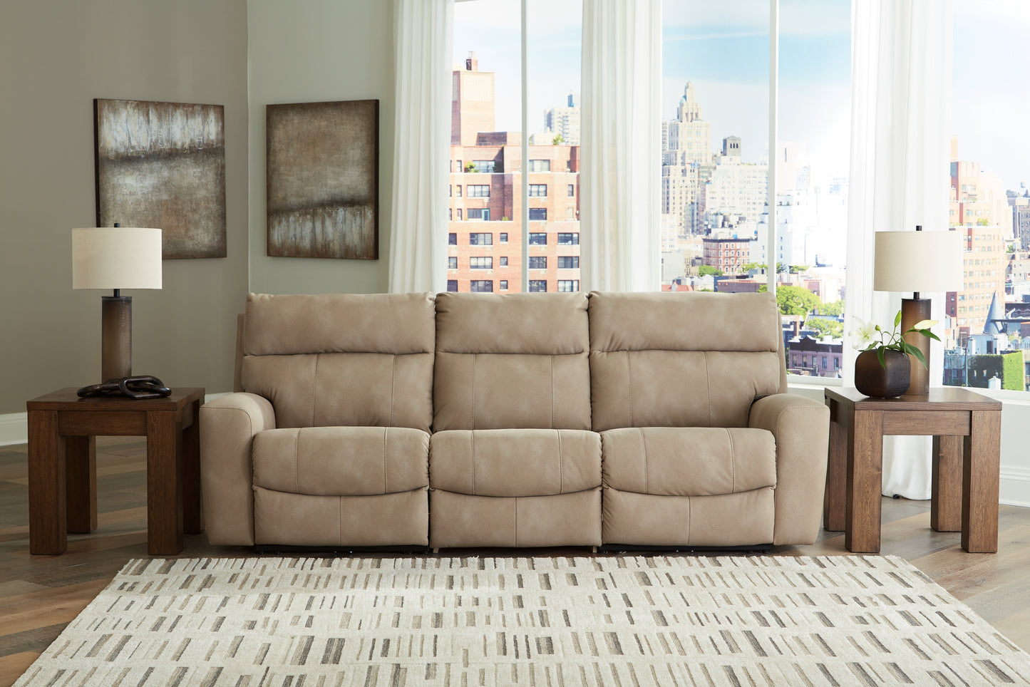 Ocala Furniture Outlet - Ashley Furniture - Next-Gen DuraPella Sectional - 3-Piece Power Reclining Sectional Sofa / Slate - 61003S2