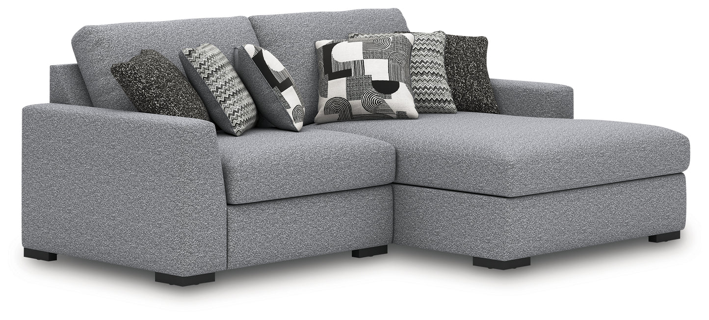 Ocala Furniture Outlet - Ashley Furniture - Bealton Sectional - RAF 2-Piece Sectional with Chaise / Salt and Pepper - 61305S10
