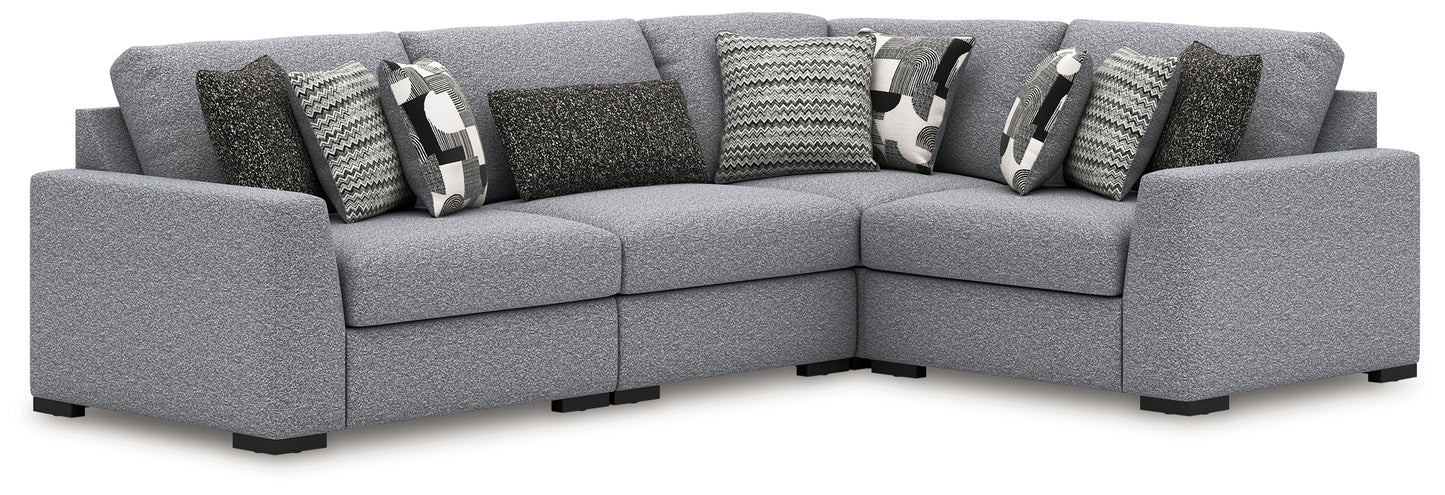 Ocala Furniture Outlet - Ashley Furniture - Bealton Sectional - RAF 4-Piece Sectional / Salt and Pepper - 61305S5