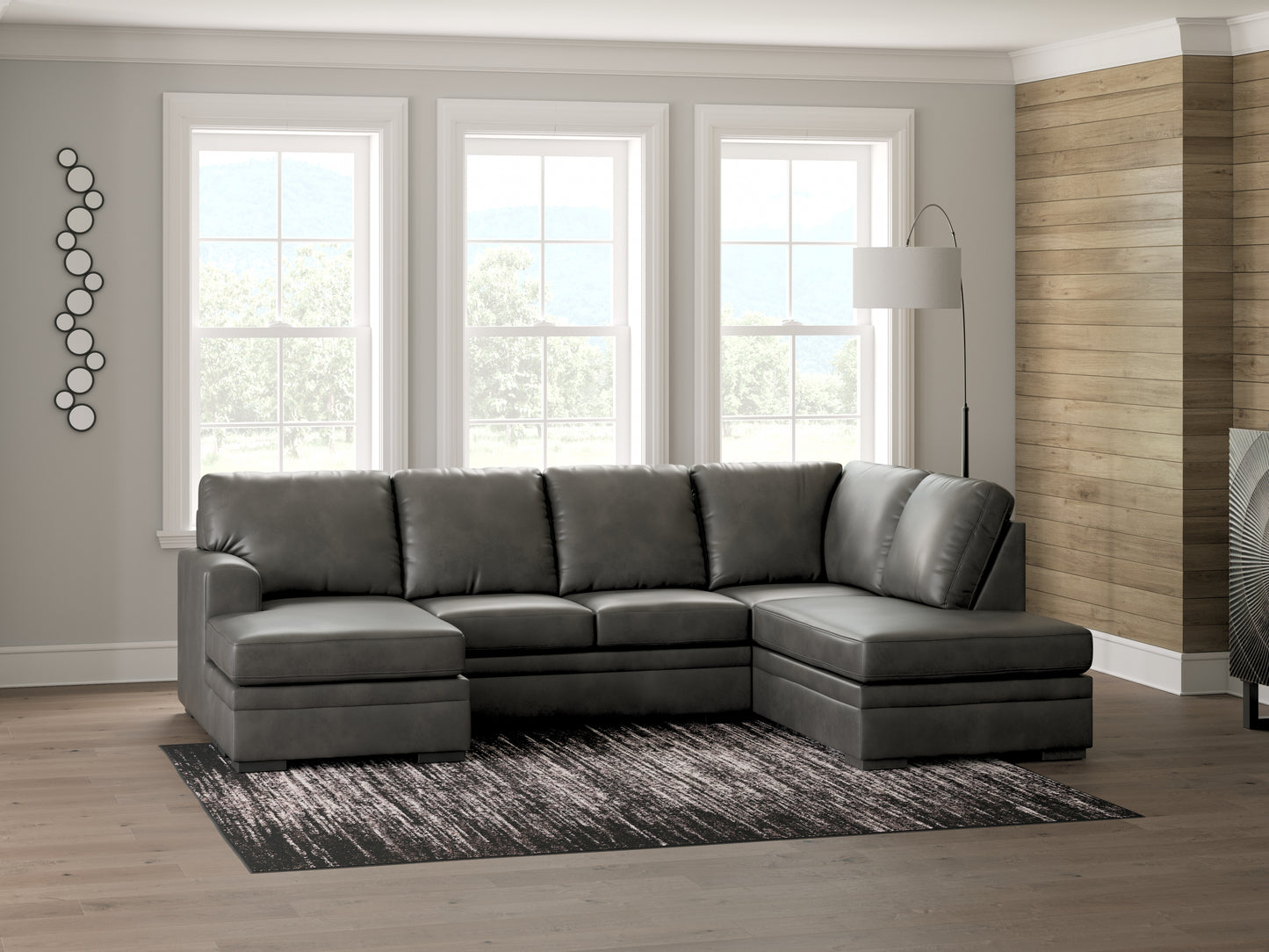 Ocala Furniture Outlet - Ashley Furniture - Lofton-Pike Sectional - LAF 2-Piece Sectional with Chaise / Shadow - PC61610S1